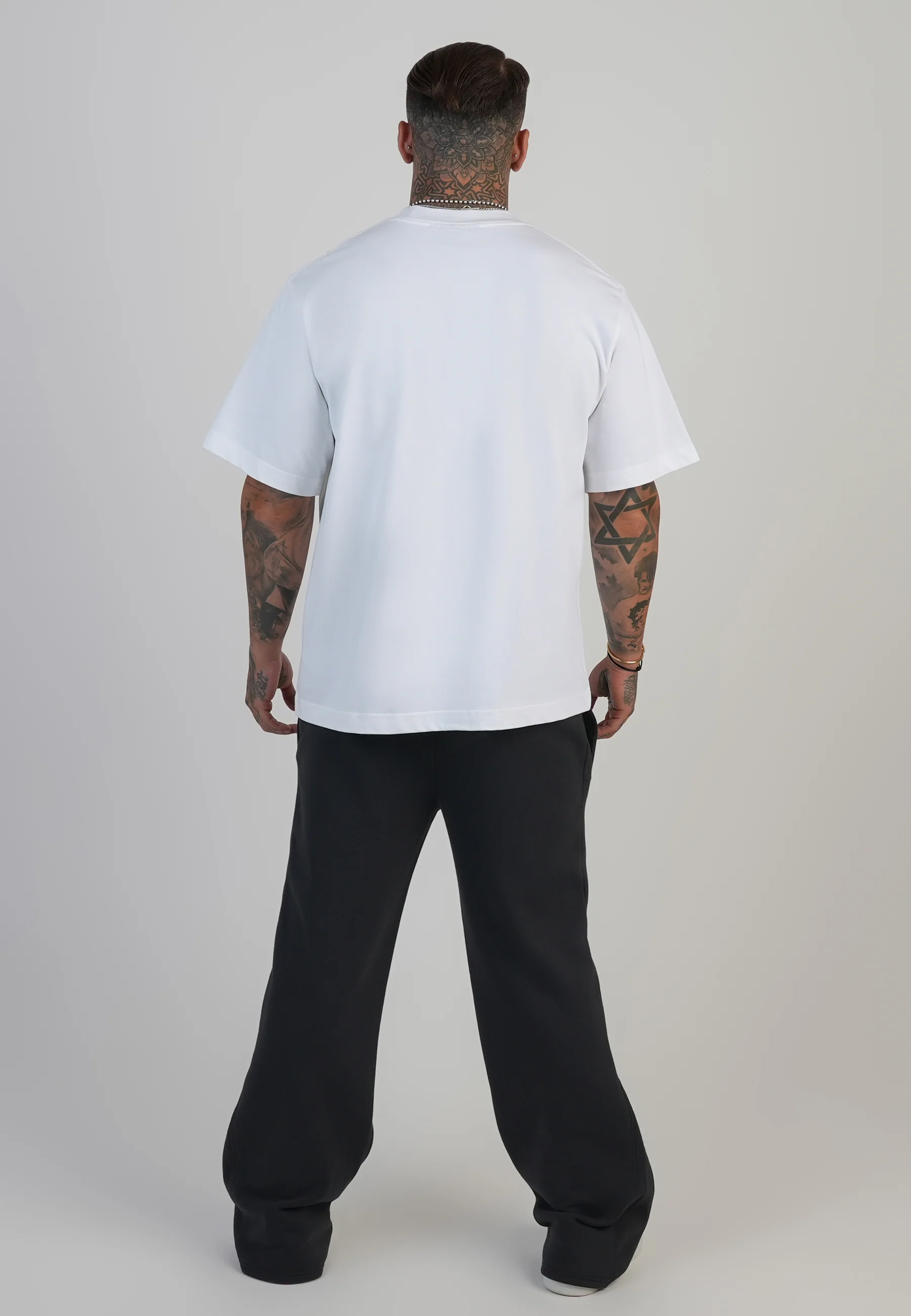White Logo T-Shirt - Image 5