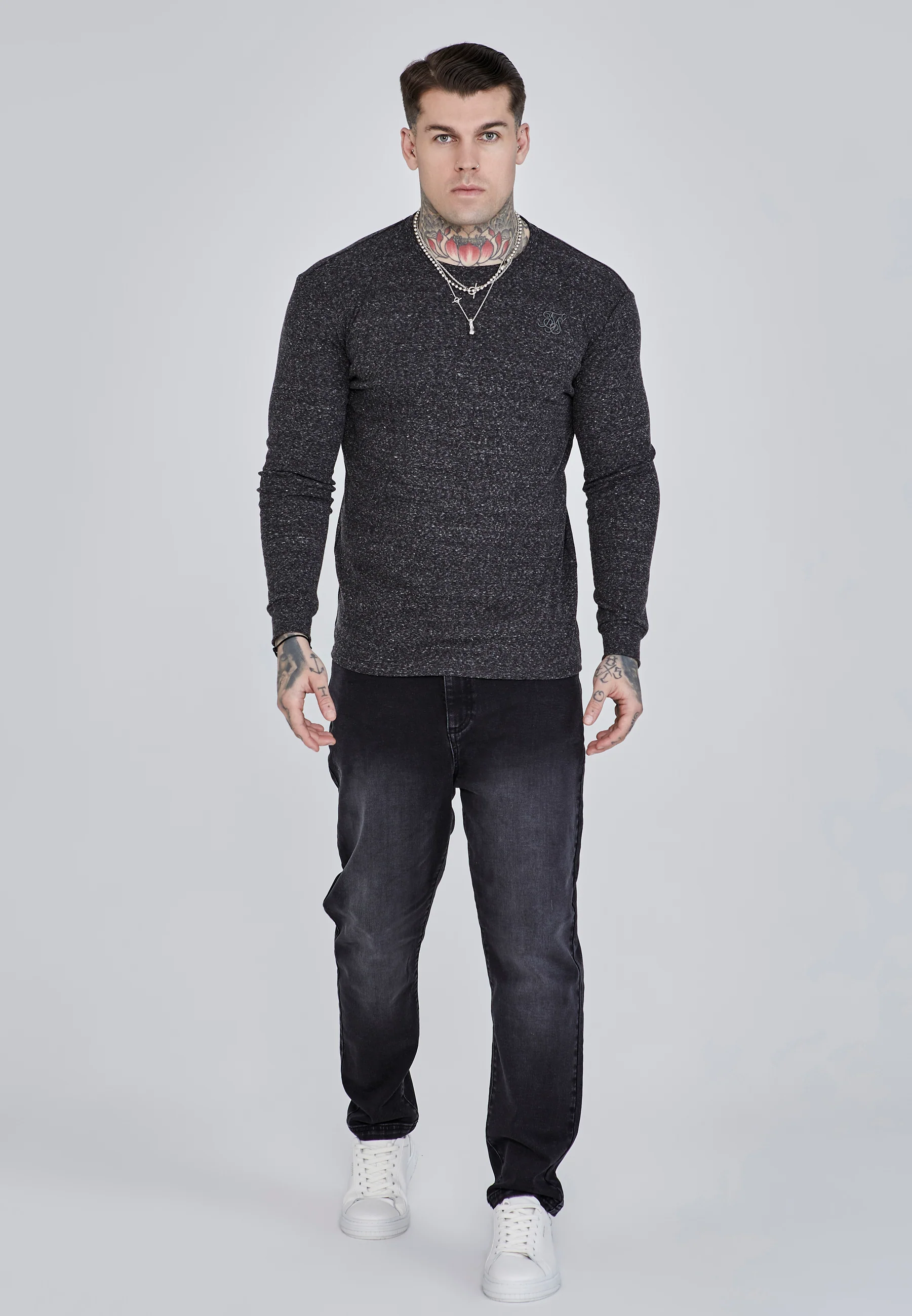 Black Long Sleeve T-Shirt - Image 2