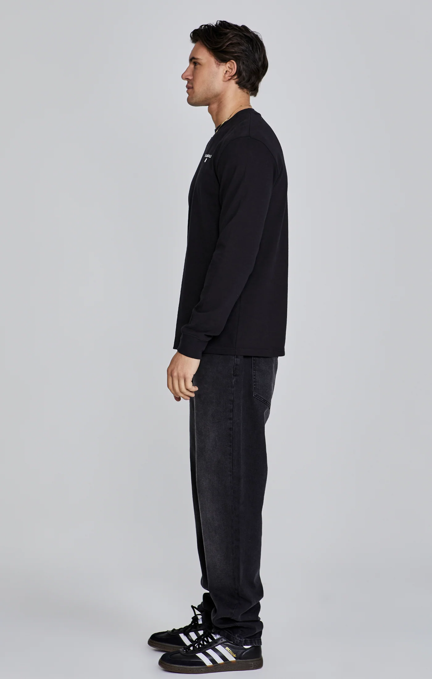 Black Long Sleeve T-Shirt - Image 3