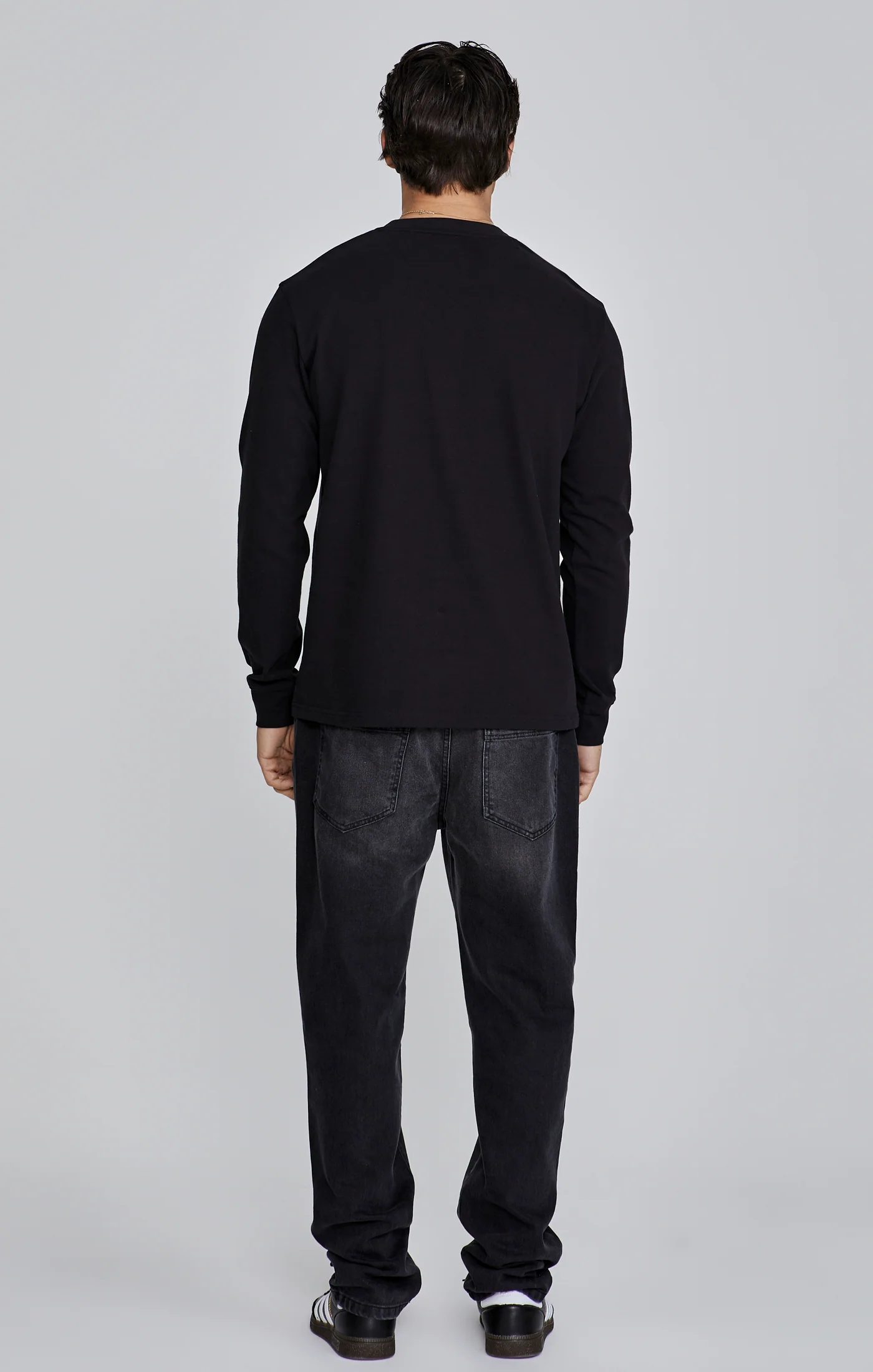 Black Long Sleeve T-Shirt - Image 4