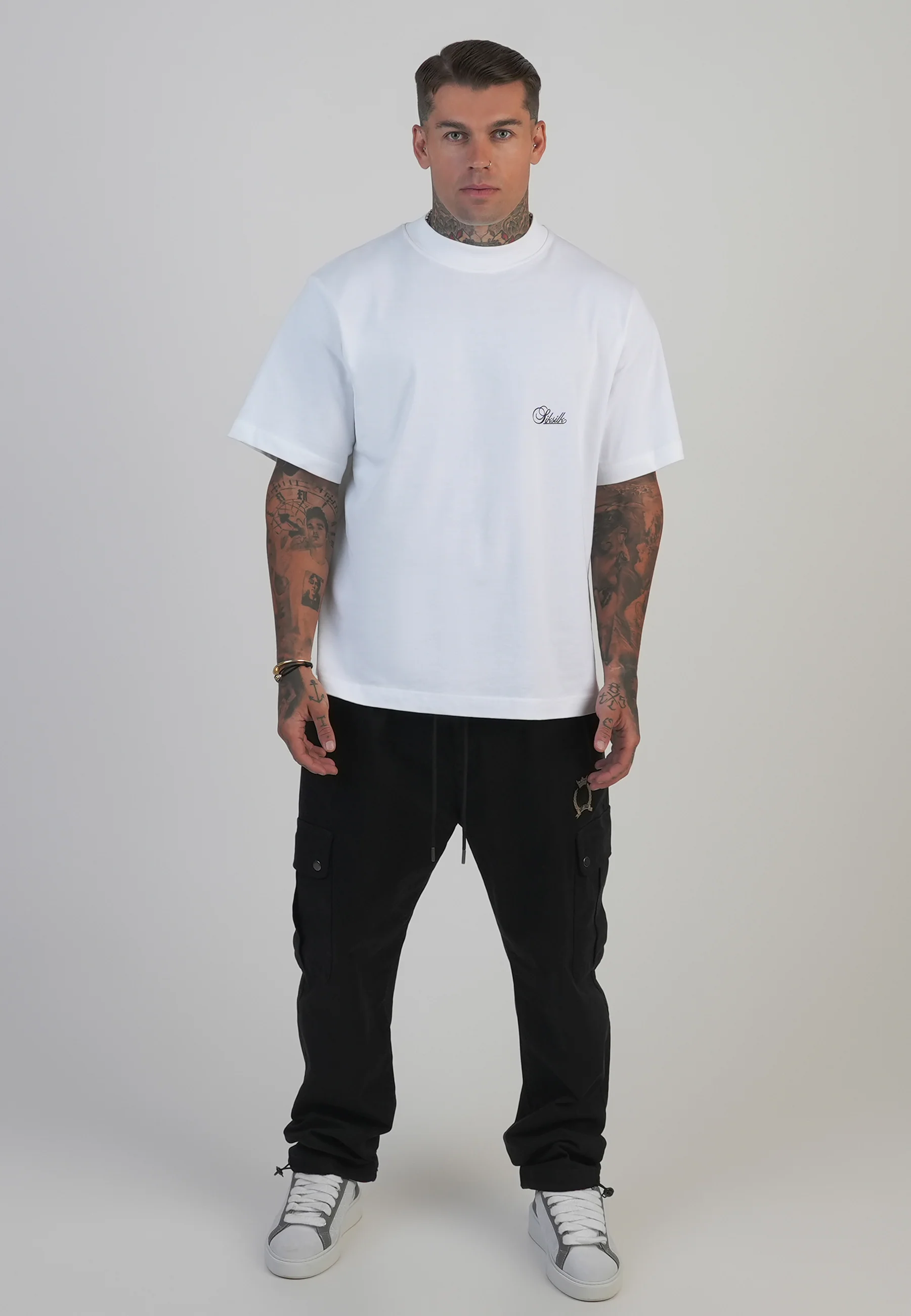 Black Loose Fit Cargos - Image 5