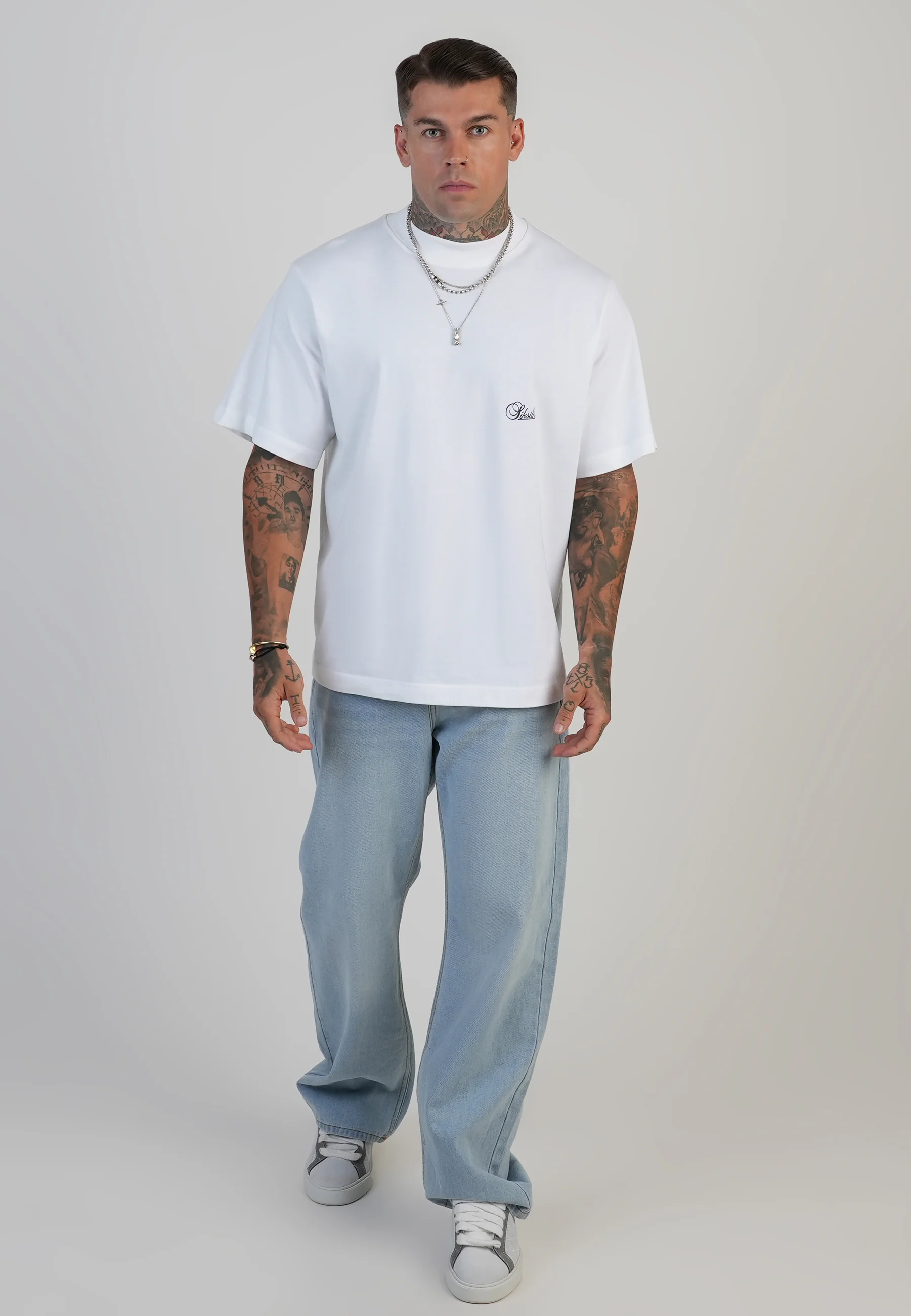 Loose Fit Jeans Washed Light Blue - Image 4