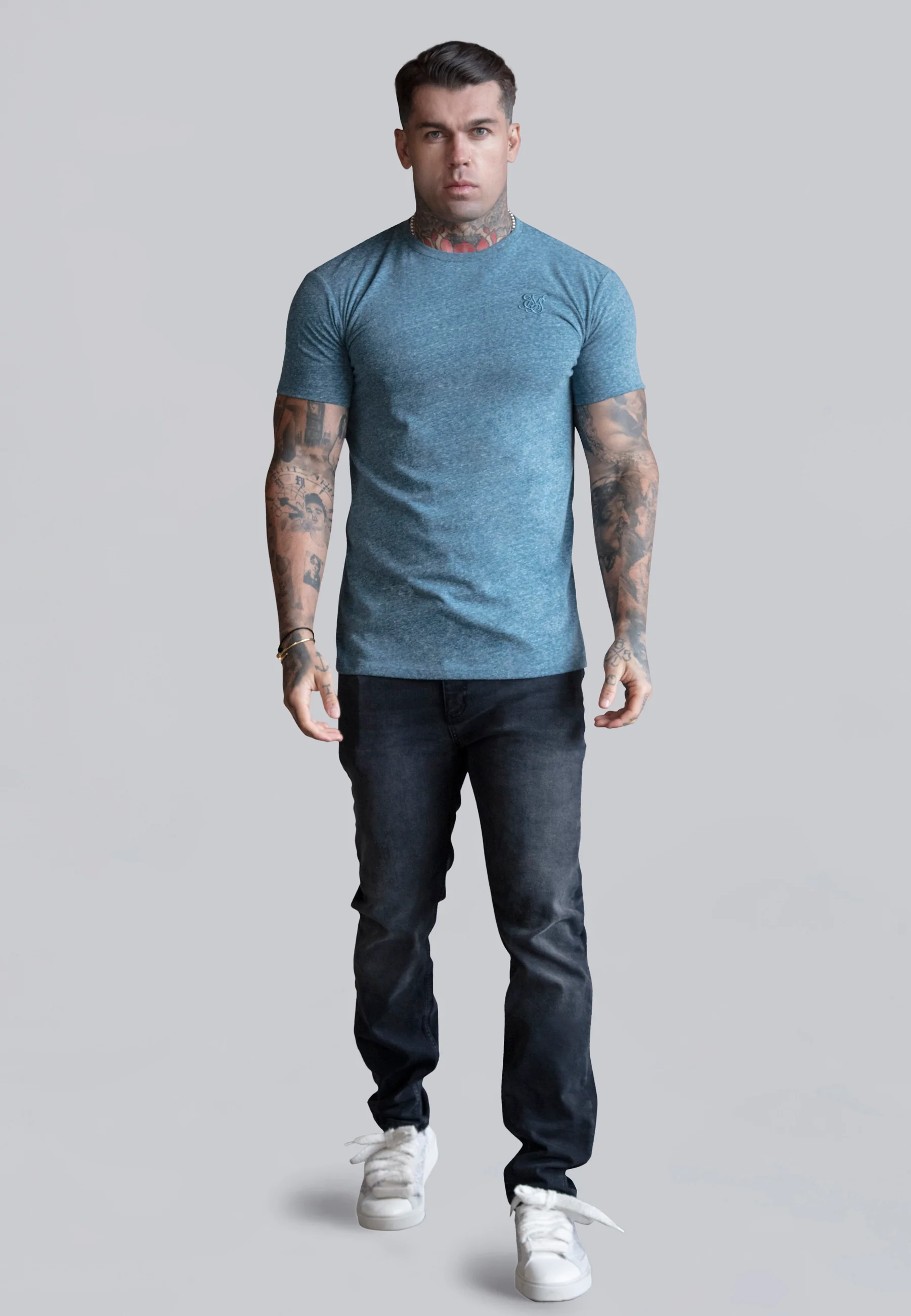 Blue Marl T-Shirt - Image 3
