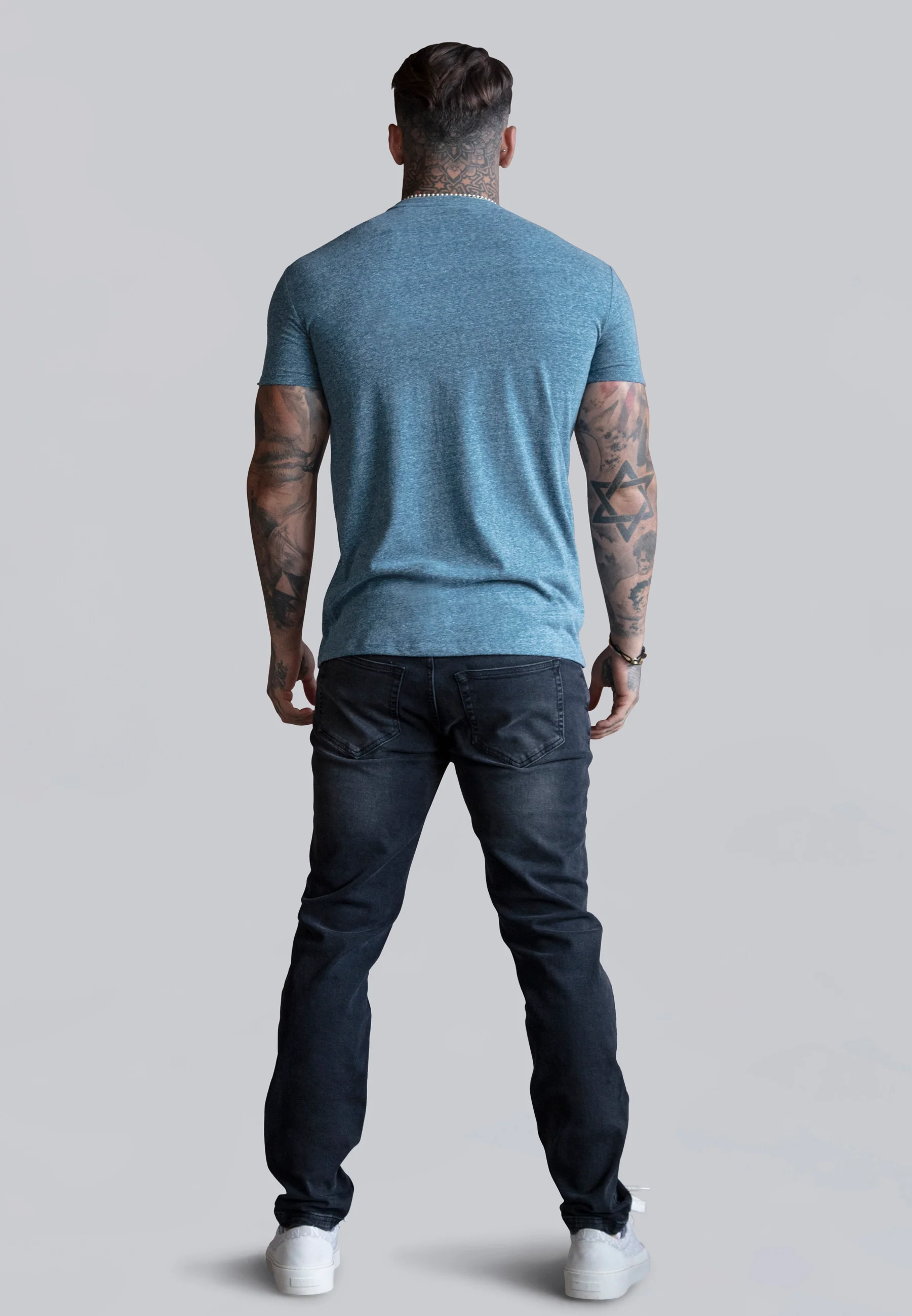 Blue Marl T-Shirt - Image 5