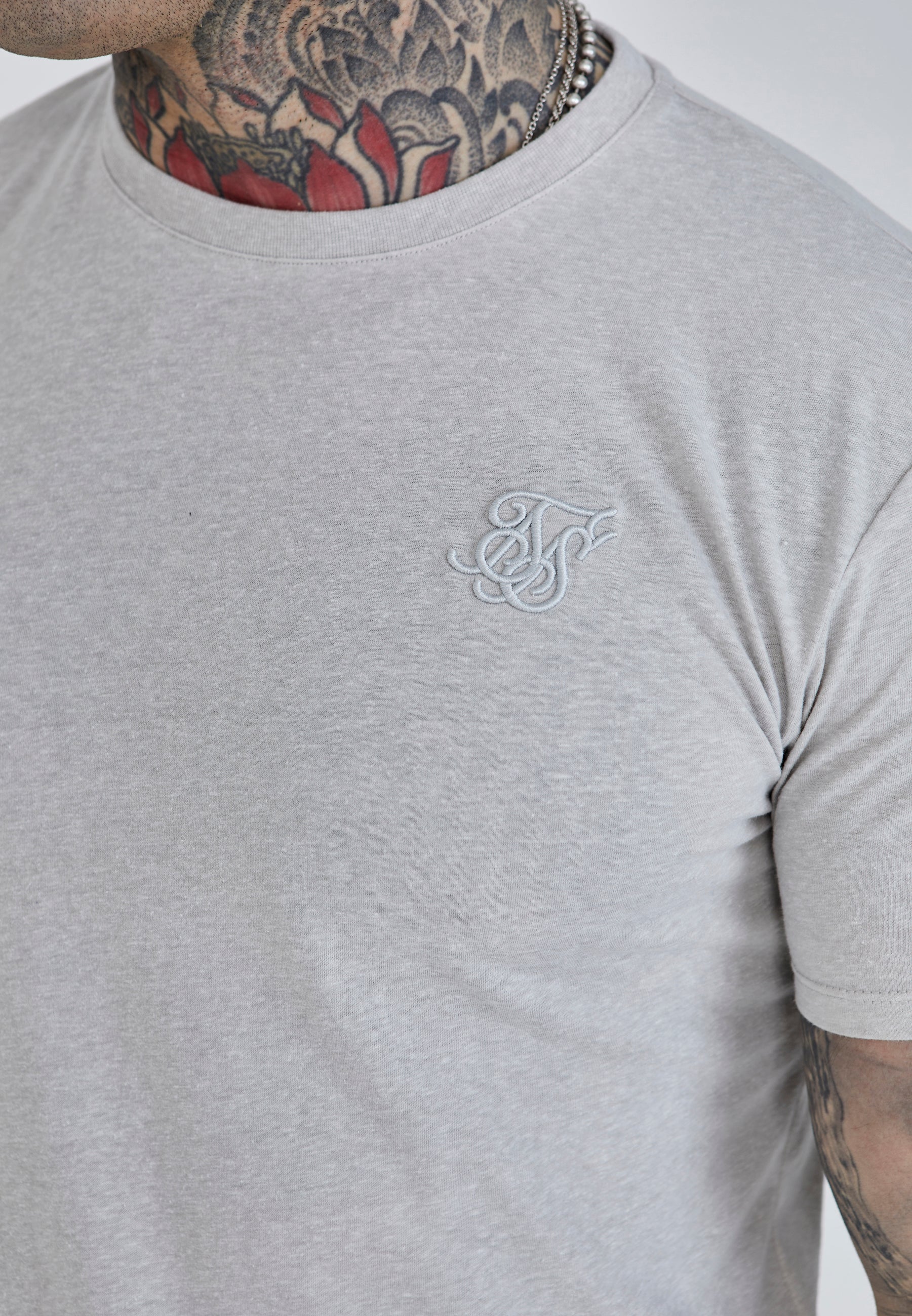 Grey Marl Marl T-Shirt - Image 3