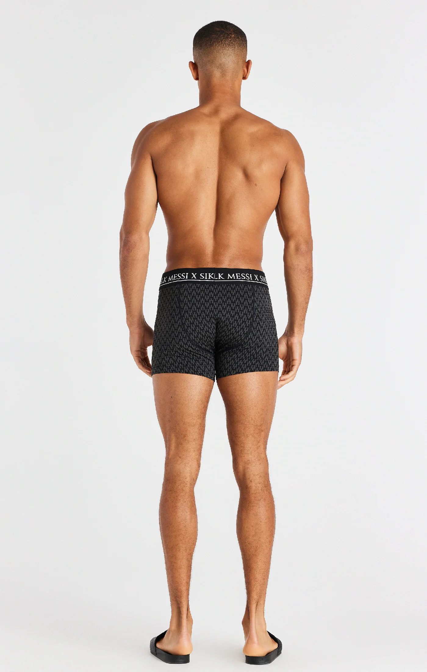 Black, White And Grey Marl Aop 3 Pack Boxers - Image 15