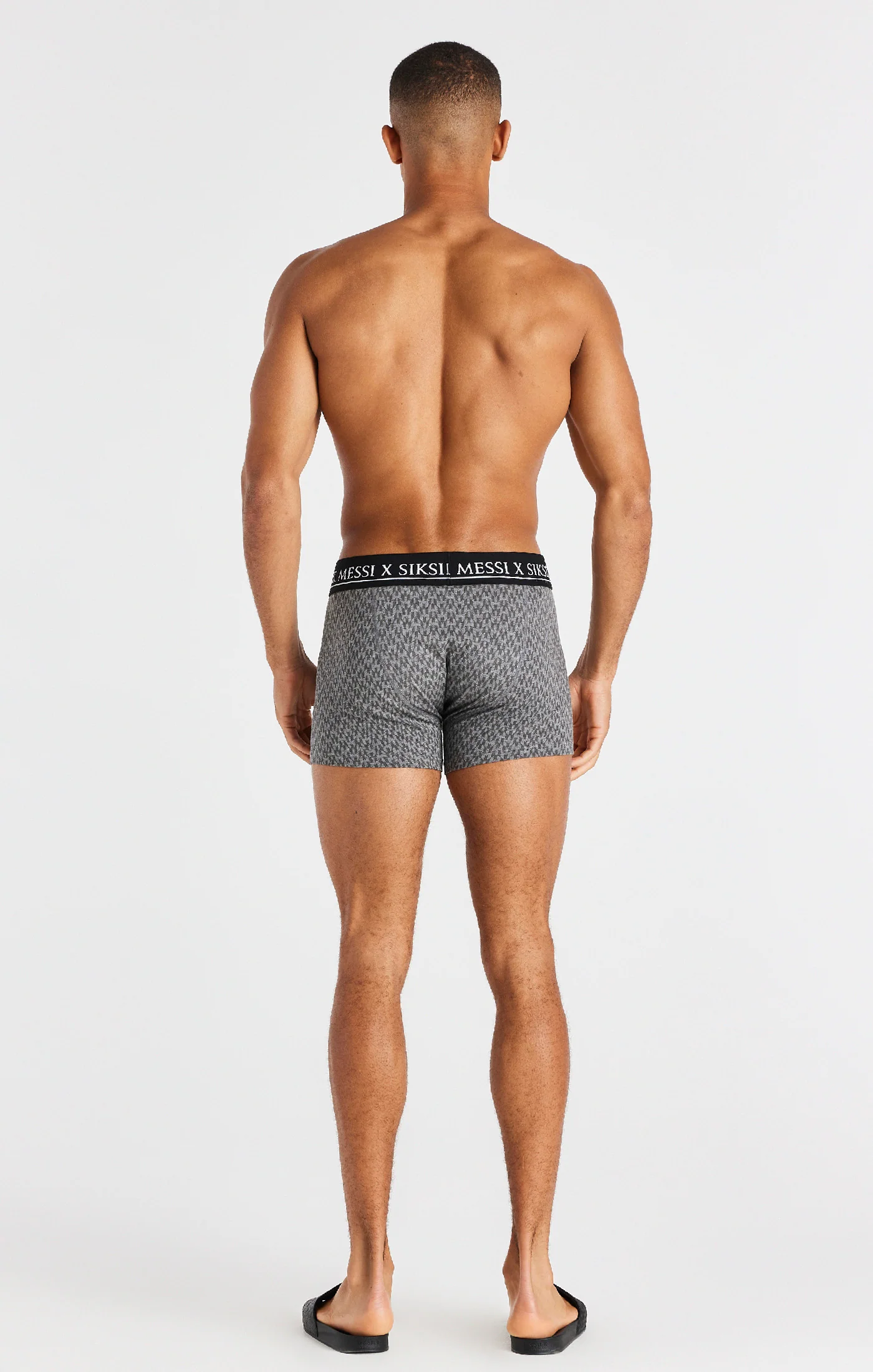 Black, White And Grey Marl Aop 3 Pack Boxers - Image 18