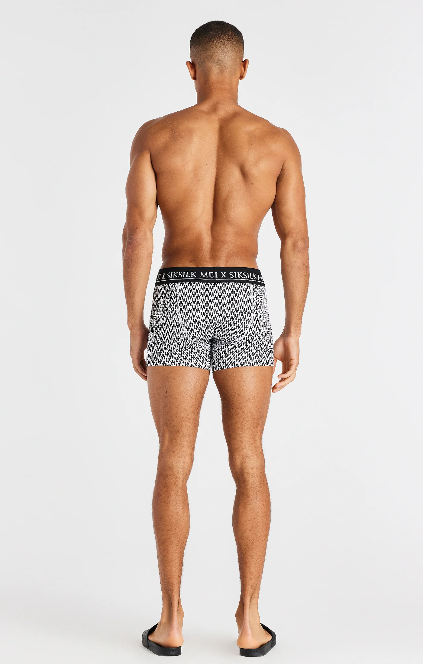 Black, White And Grey Marl Aop 3 Pack Boxers - Image 21