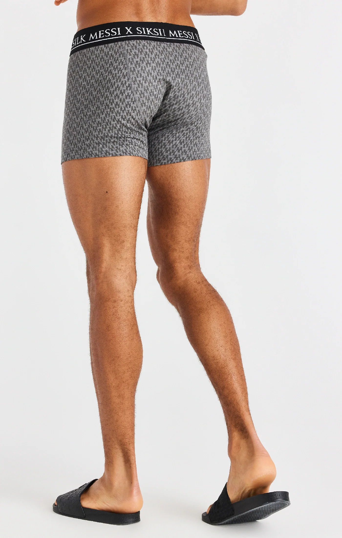 Black, White And Grey Marl Aop 3 Pack Boxers - Image 9