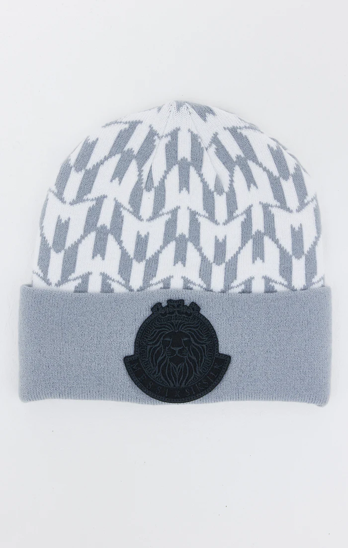 White Messi x SikSilk Aop Cuff Beanie