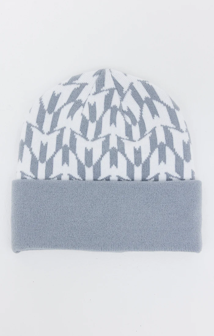 White Messi x SikSilk Aop Cuff Beanie - Image 3