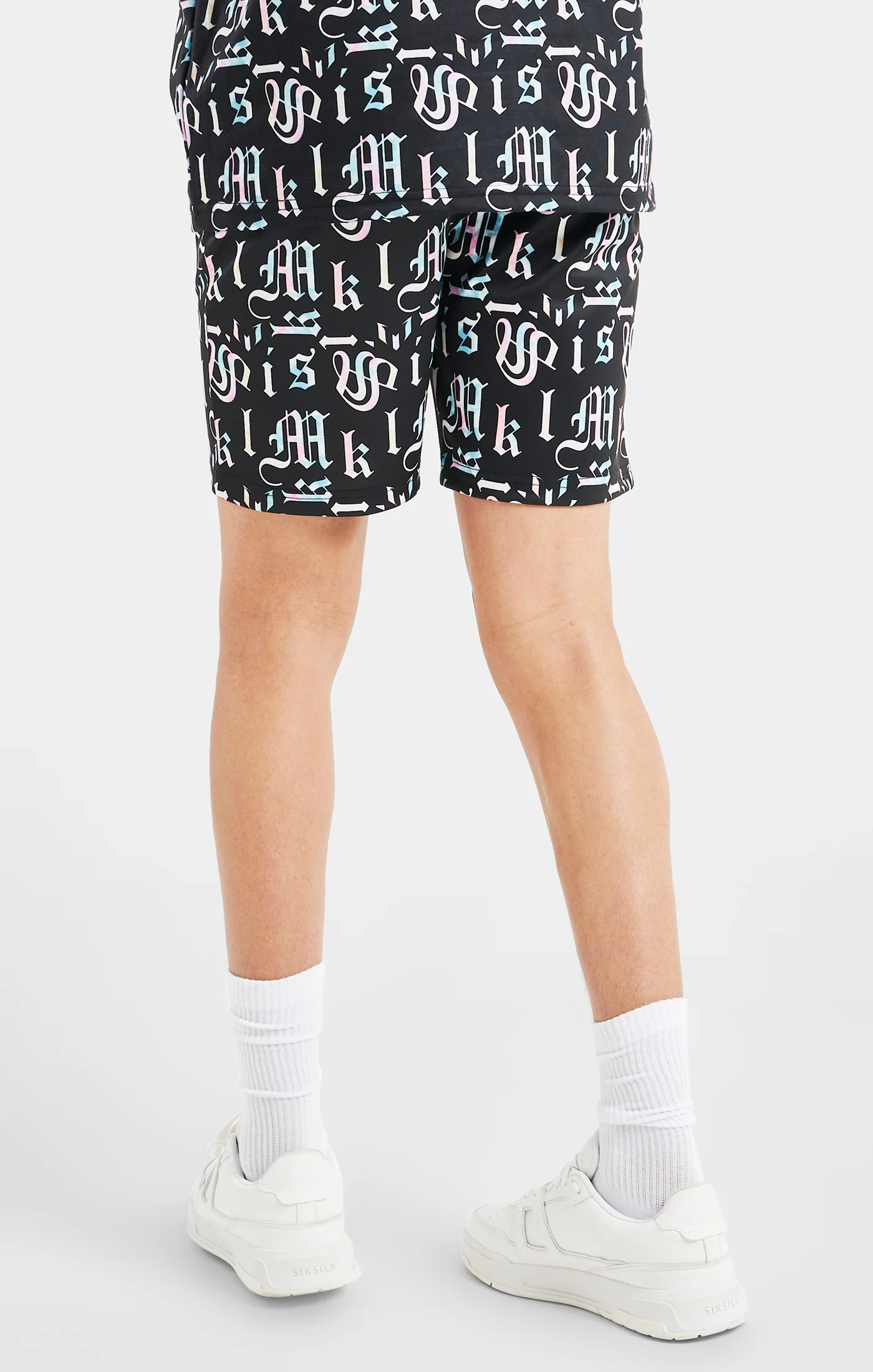 Boys Messi x SikSilk Black Printed Short - Image 4