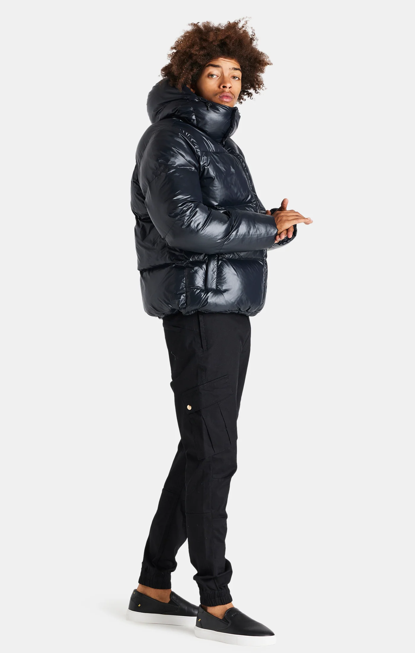 Messi x SikSilk Black Bubble Jacket - Image 3