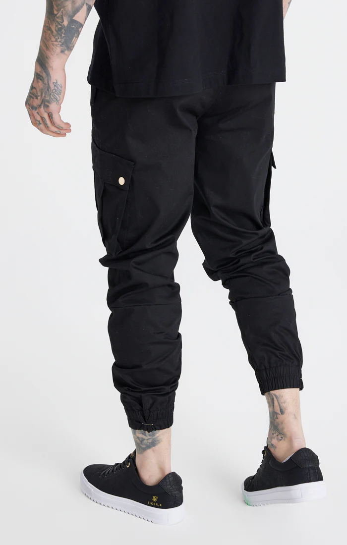 Messi x SikSilk Black Cargo Pant - Image 4