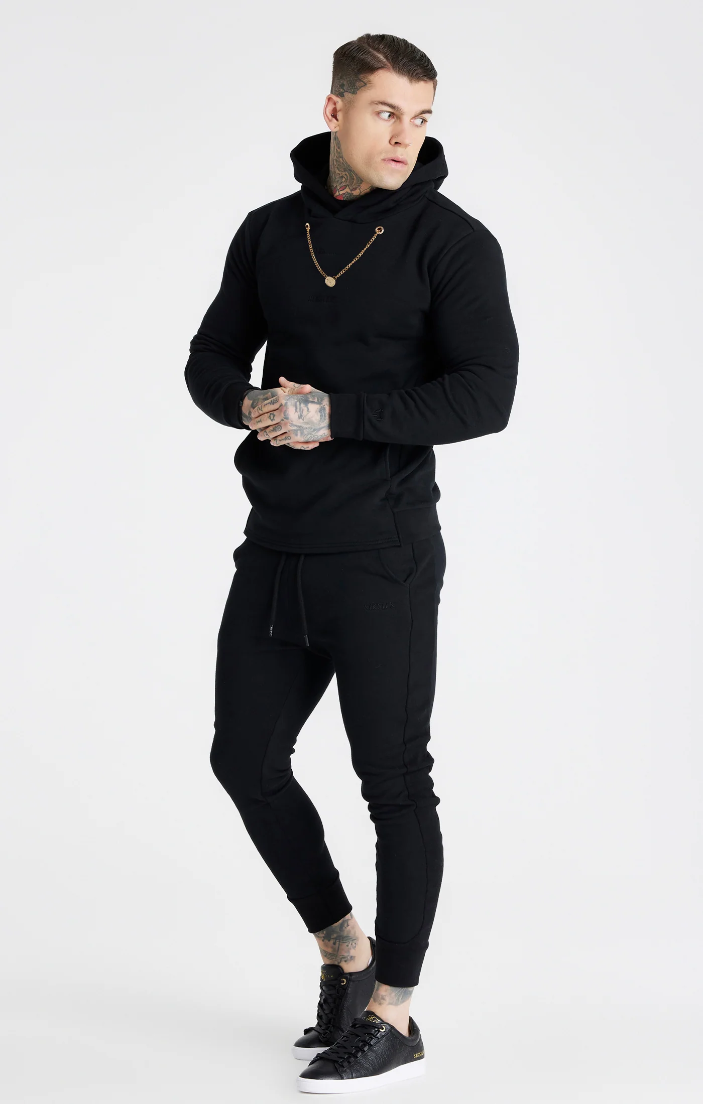 Messi x SikSilk Black Chain Hoodie - Image 3