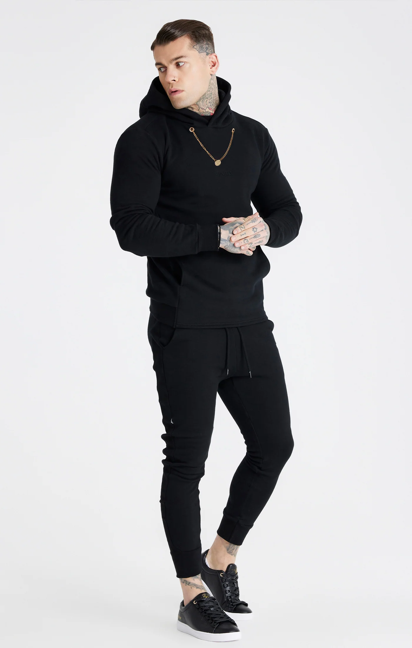 Messi x SikSilk Black Chain Hoodie - Image 4