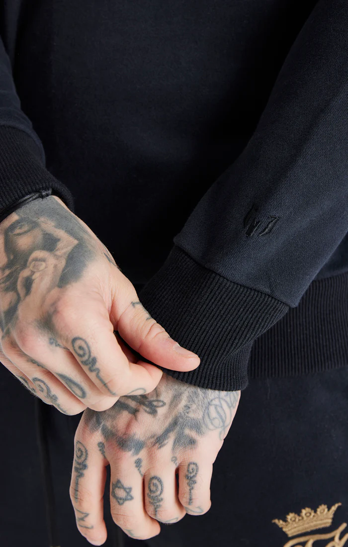 Messi x SikSilk Black Crew Sweatshirt - Image 3