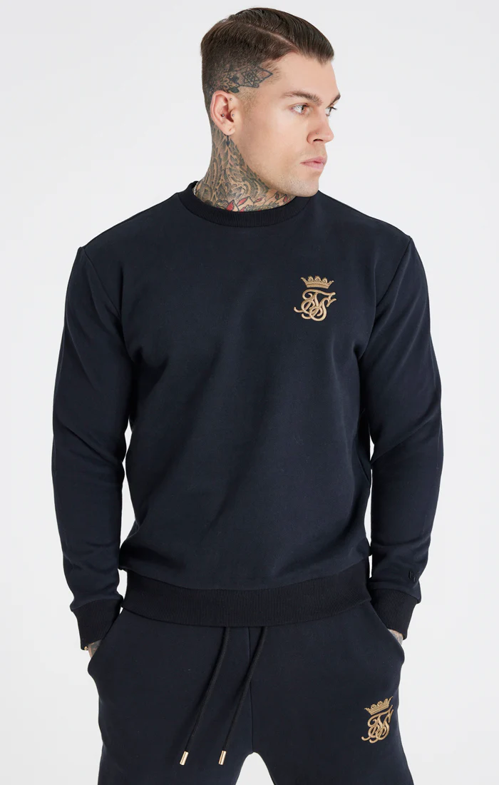 Messi x SikSilk Black Crew Sweatshirt - Image 9