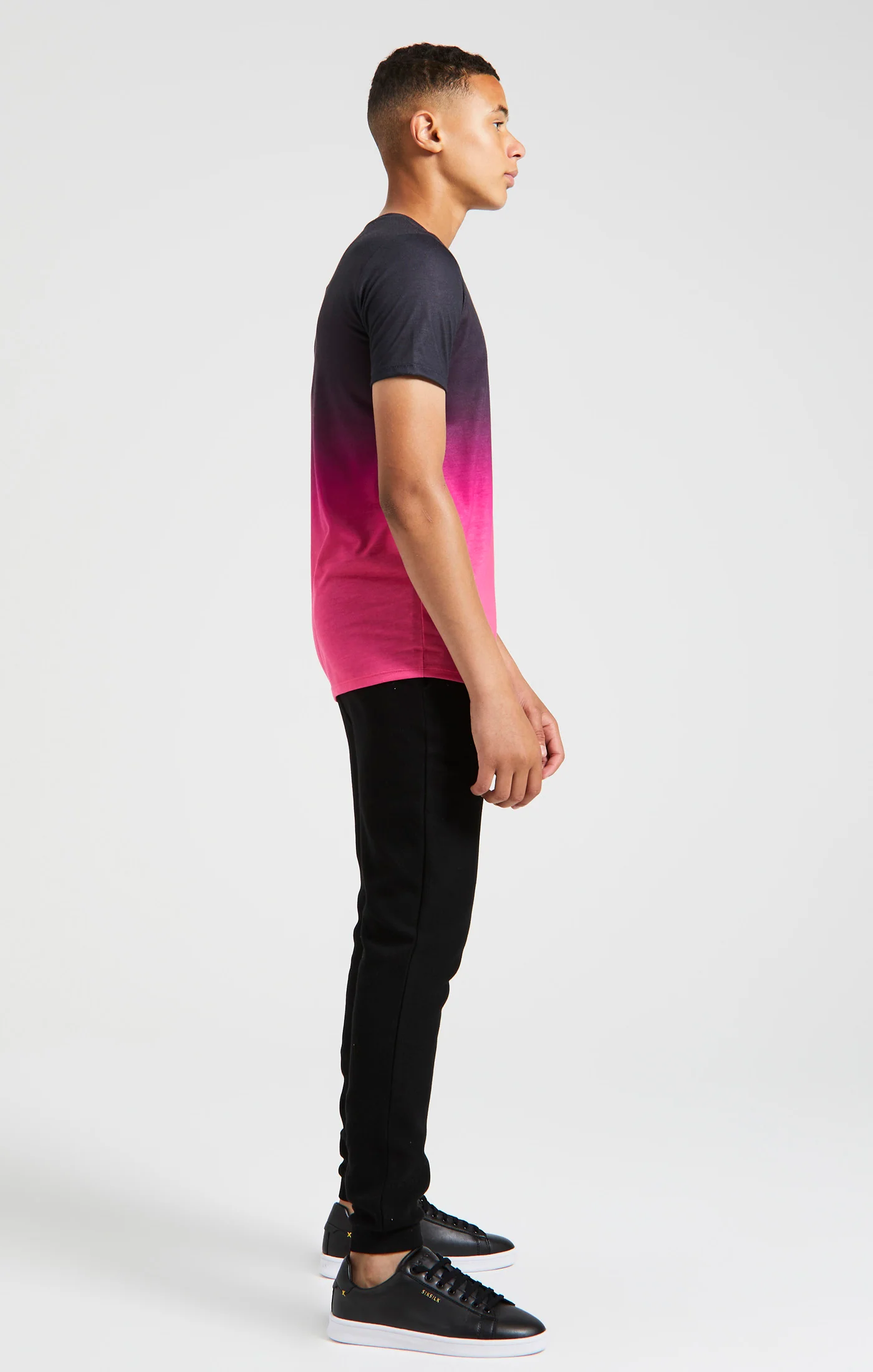 Boys Messi x SikSilk Pink Fade T-Shirt - Image 5