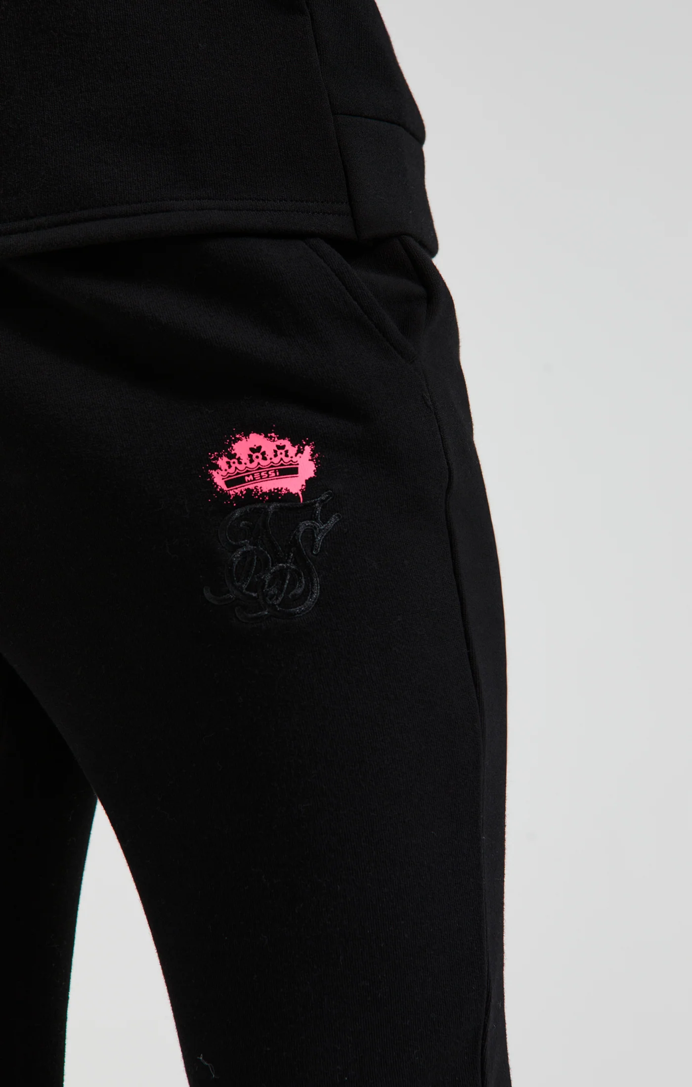 Boys Messi x SikSilk Black Cuffed Pant - Image 4