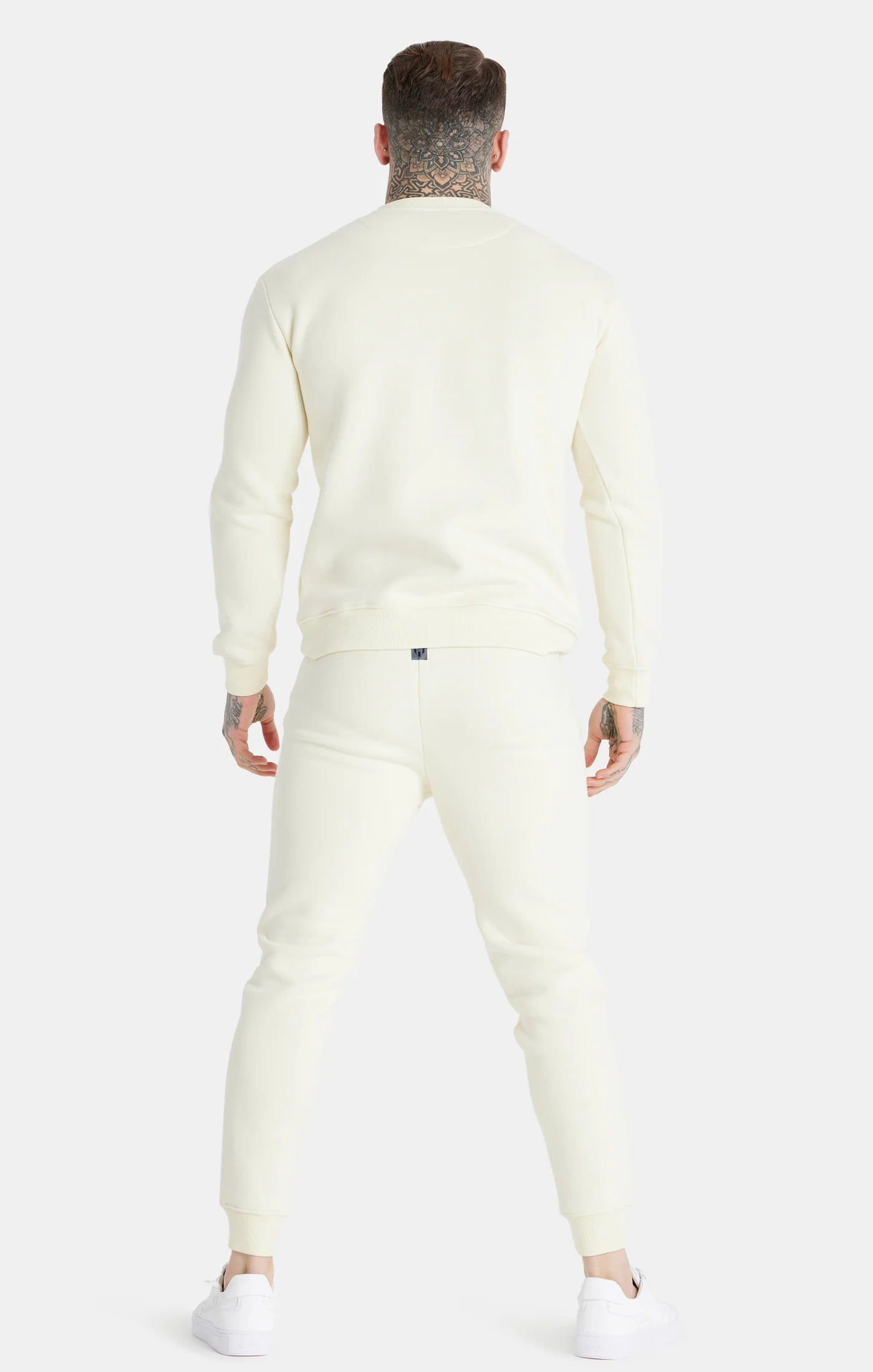 Messi x SikSilk Ecru Embroidered Crew Sweatshirt - Image 5