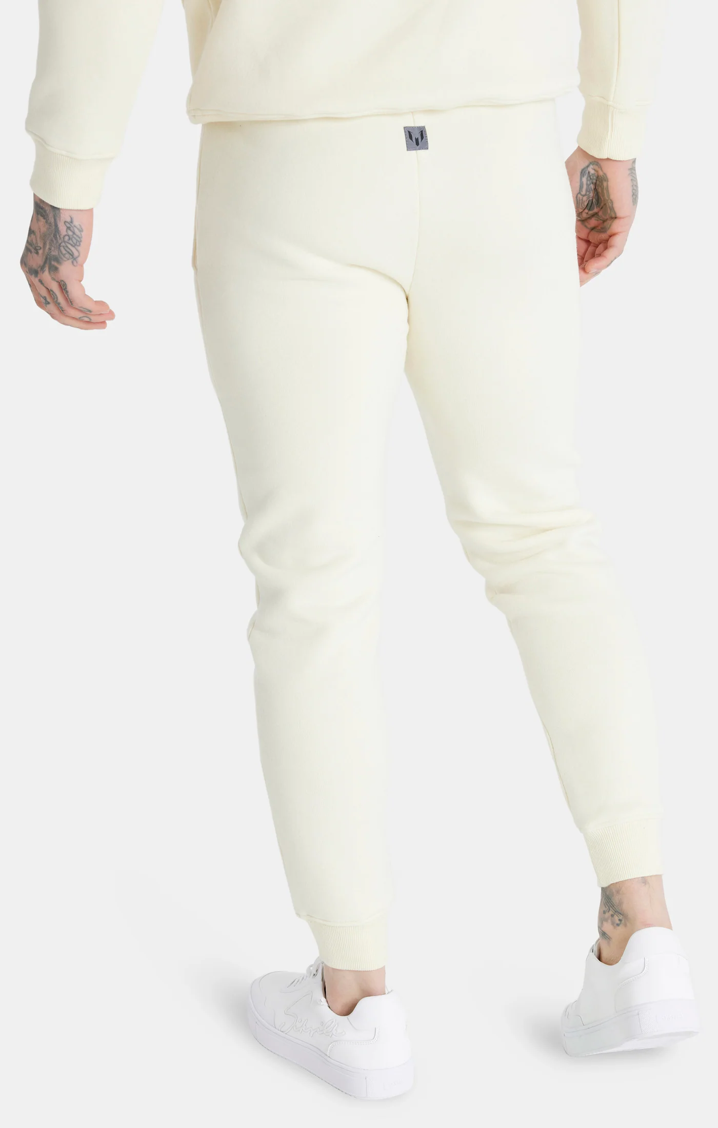 Messi x SikSilk Ecru Embroidered Cuff Pant - Image 3