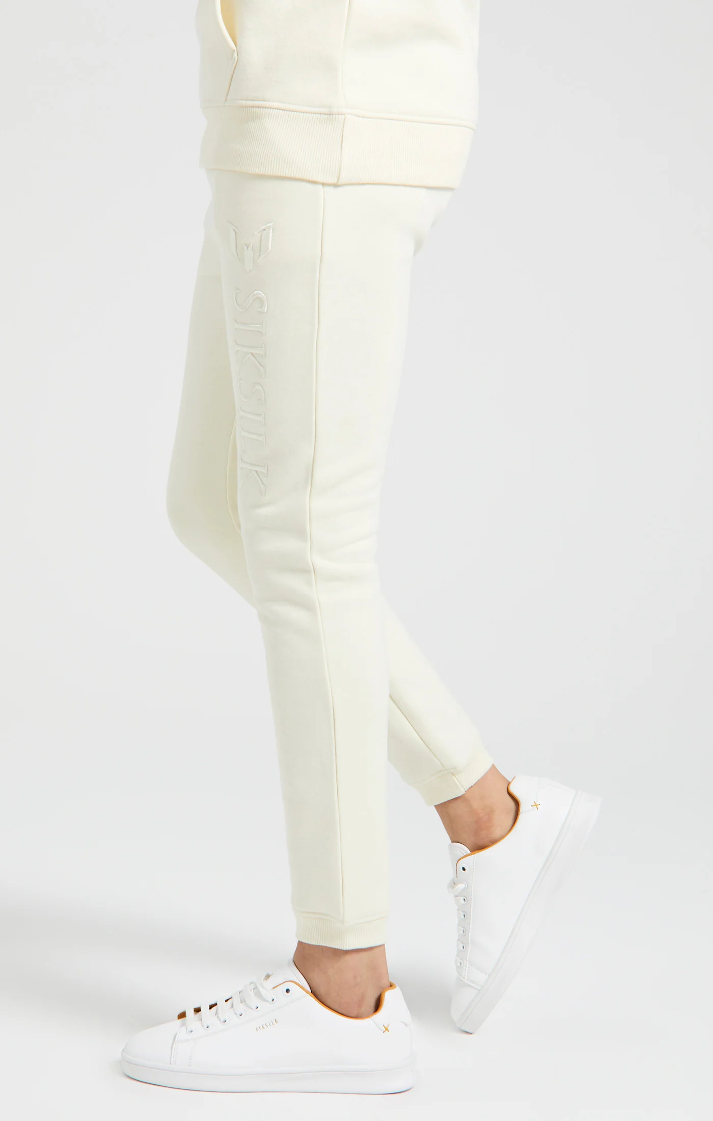 Boys Messi x SikSilk Ecru Embroidered Pant - Image 2