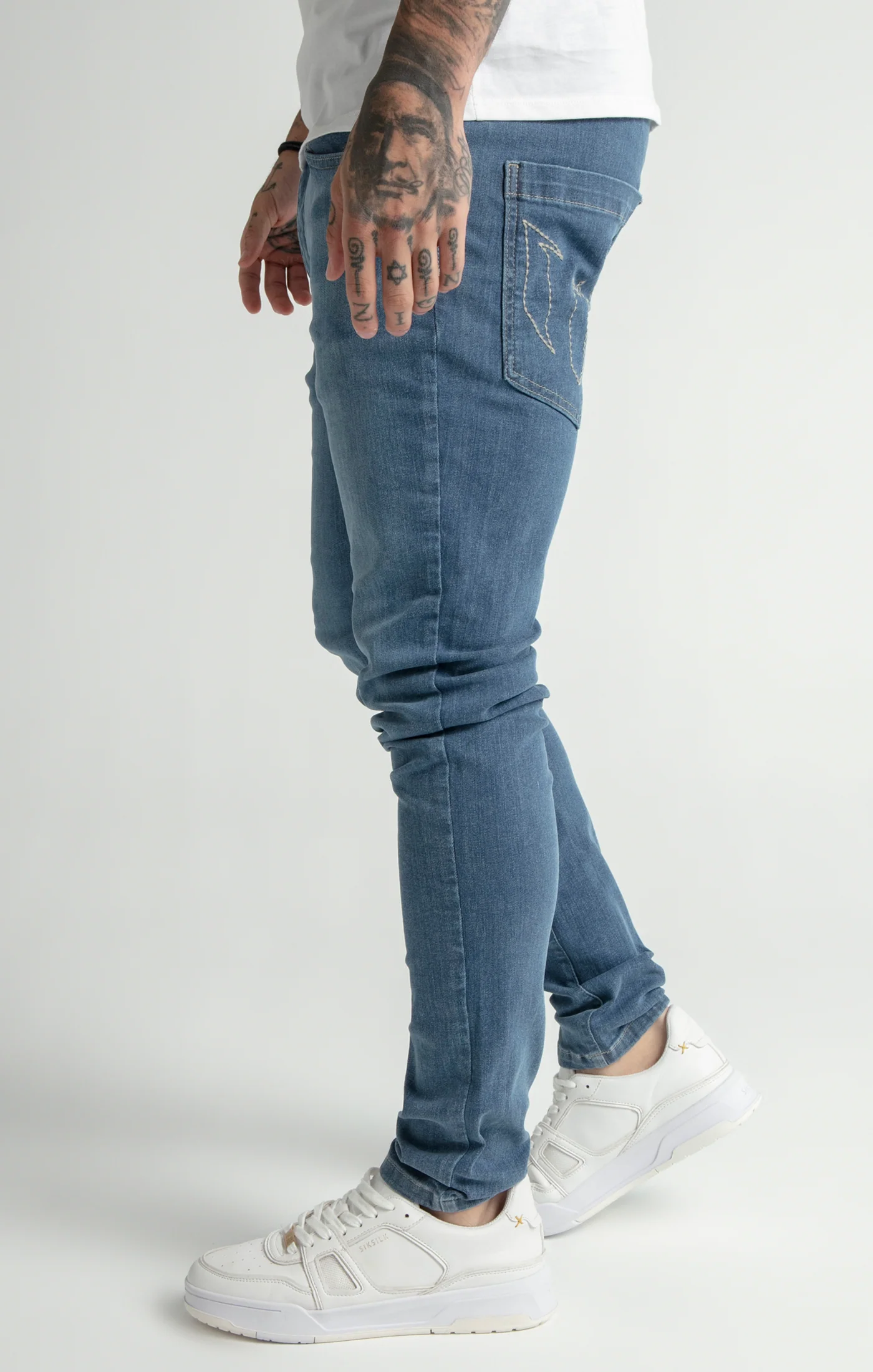Messi x SikSilk Blue Slim Fit Jean - Image 2