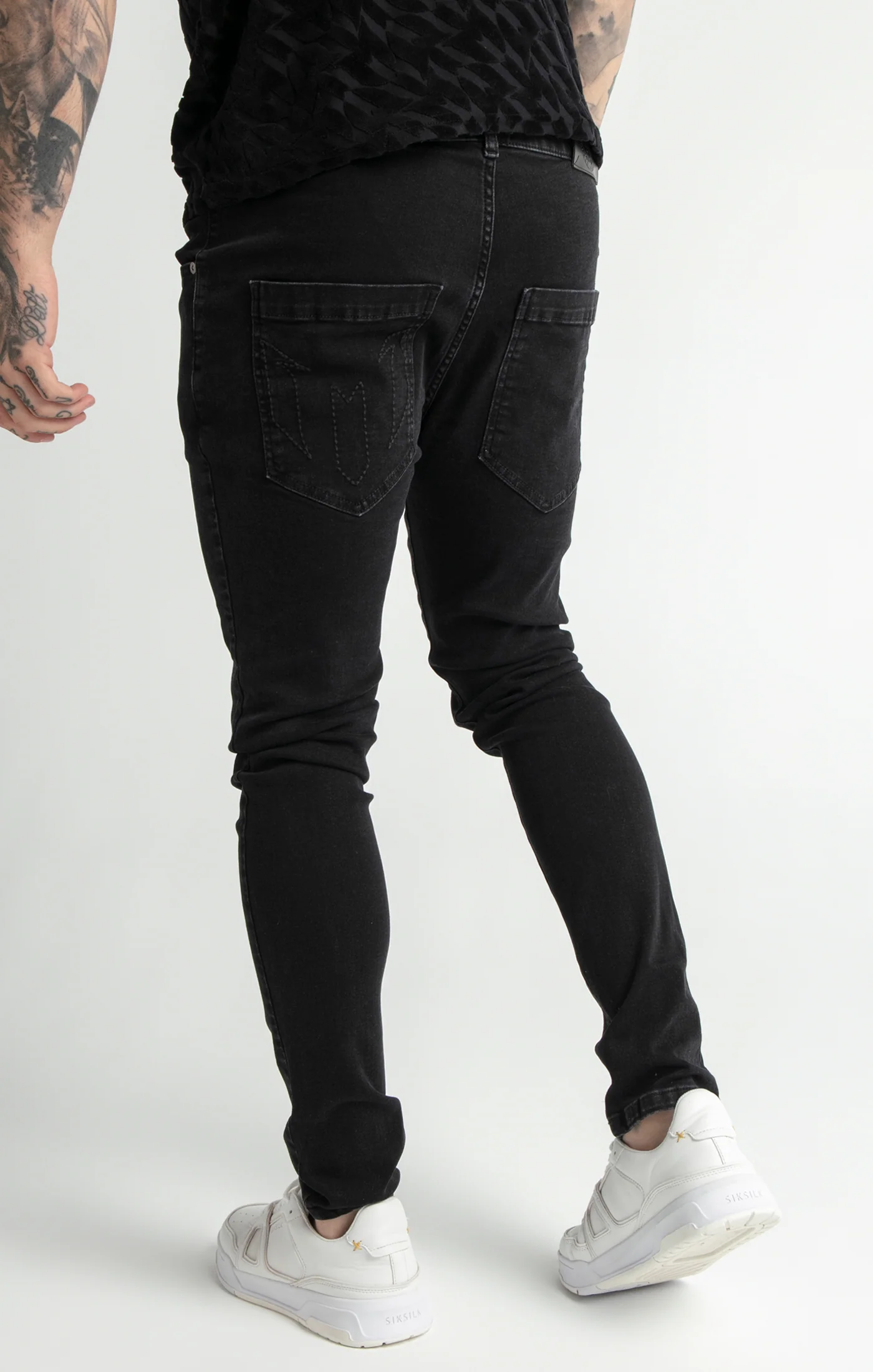 Messi x SikSilk Black Slim Fit Jean - Image 3