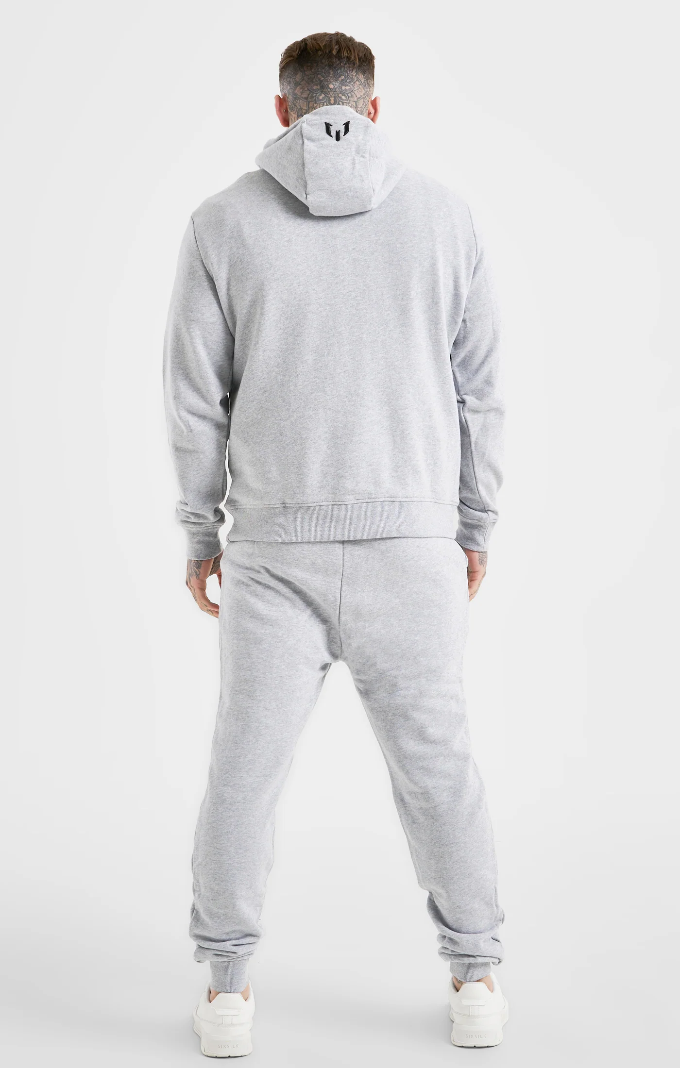 Messi x SikSilk Grey Fleece Overhead Hoodie - Image 5