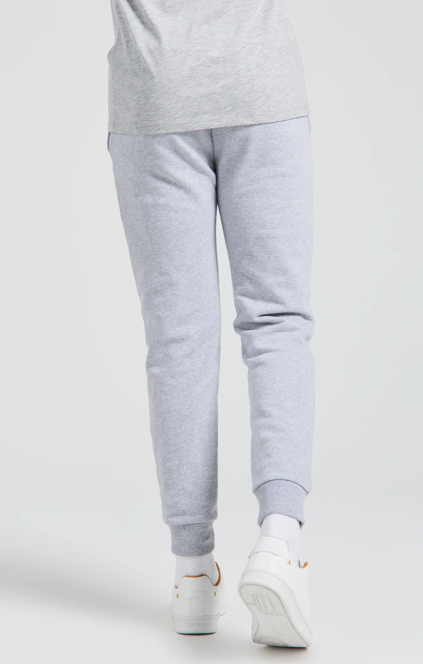 Boys Messi x SikSilk Grey Marl Fleece Pant - Image 4