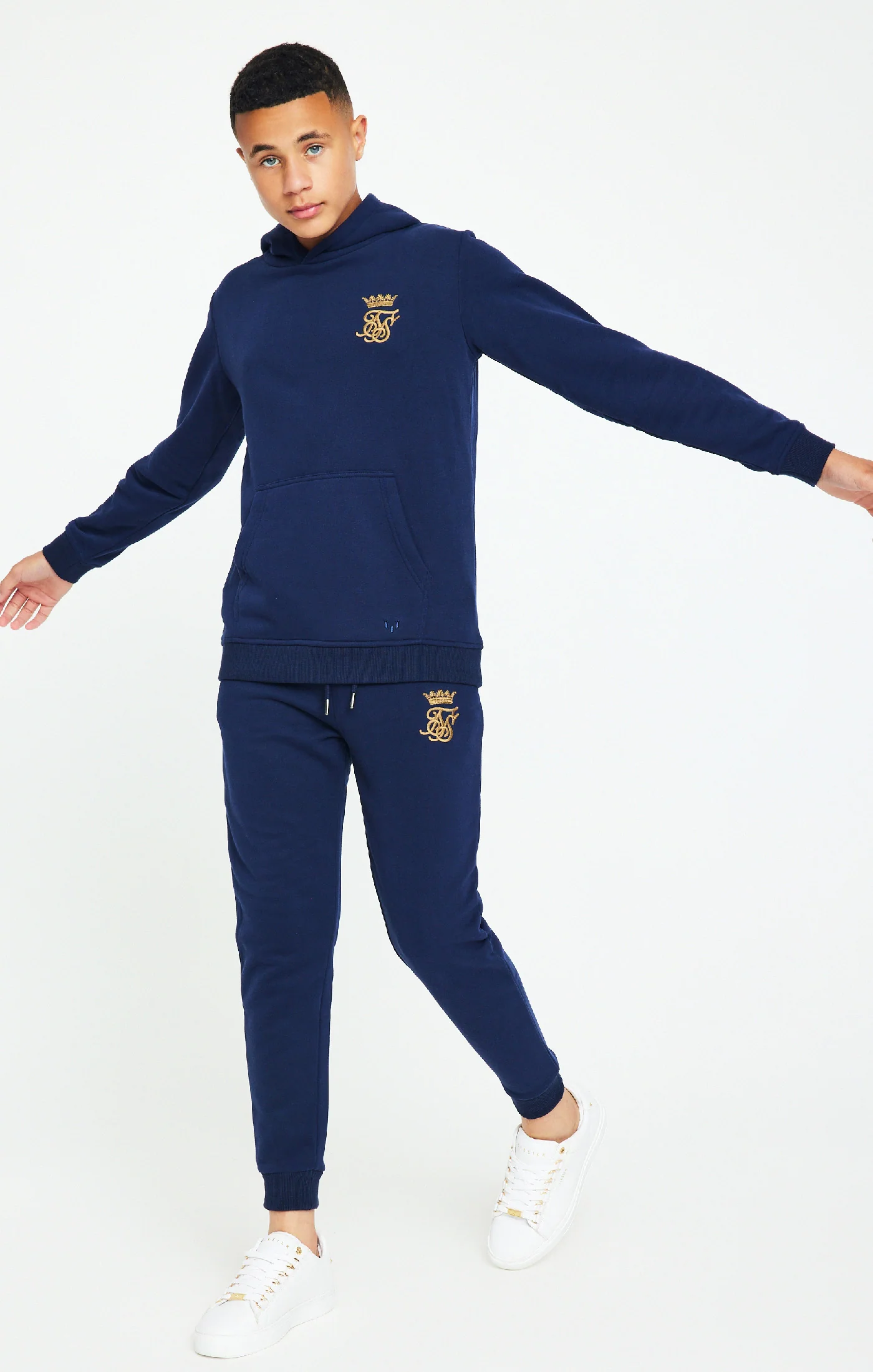 Boys Messi x SikSilk Navy Fleece Pant - Image 4