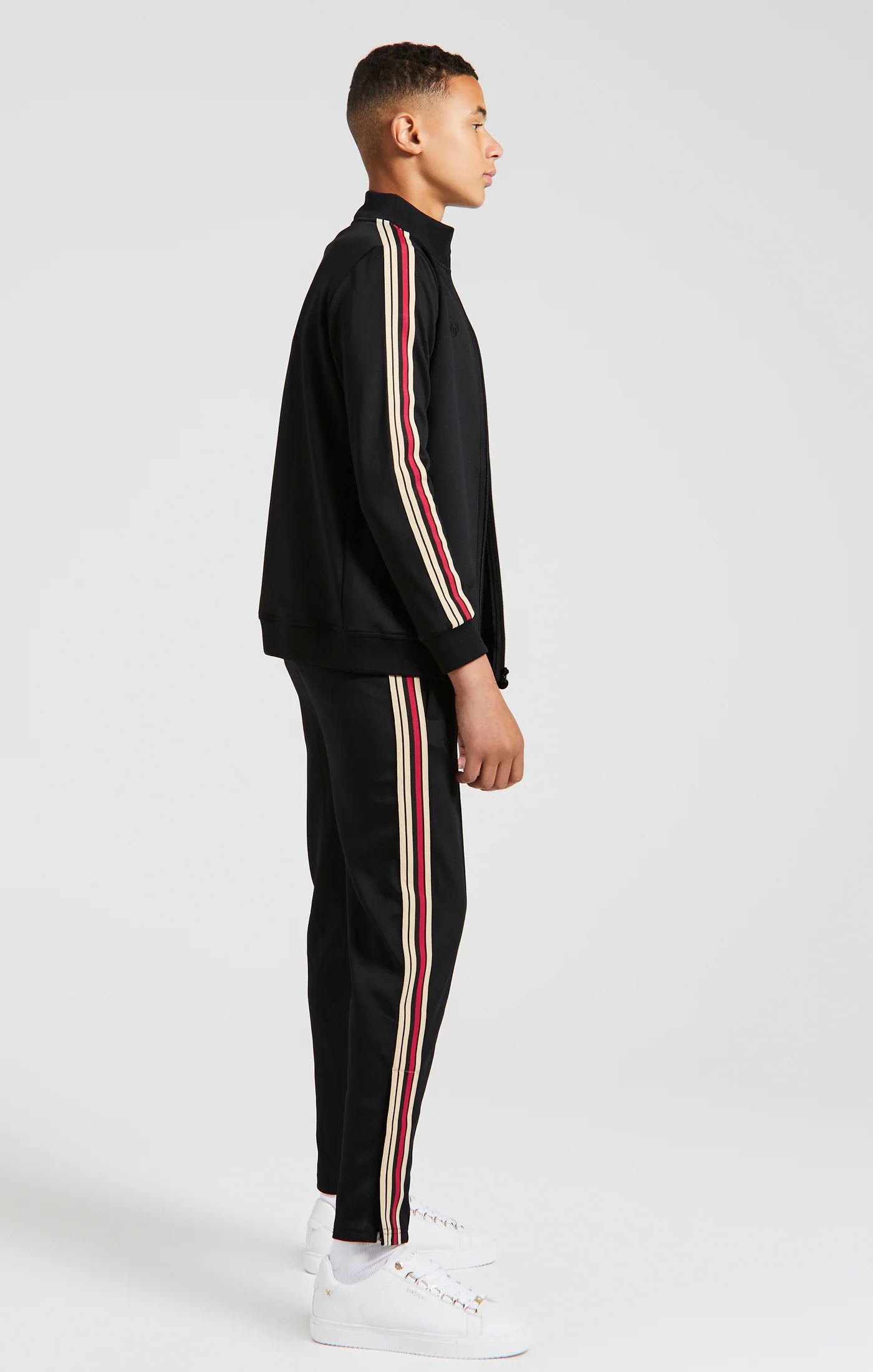 Messi x SikSilk Funnel Zip Through - Black - Image 6