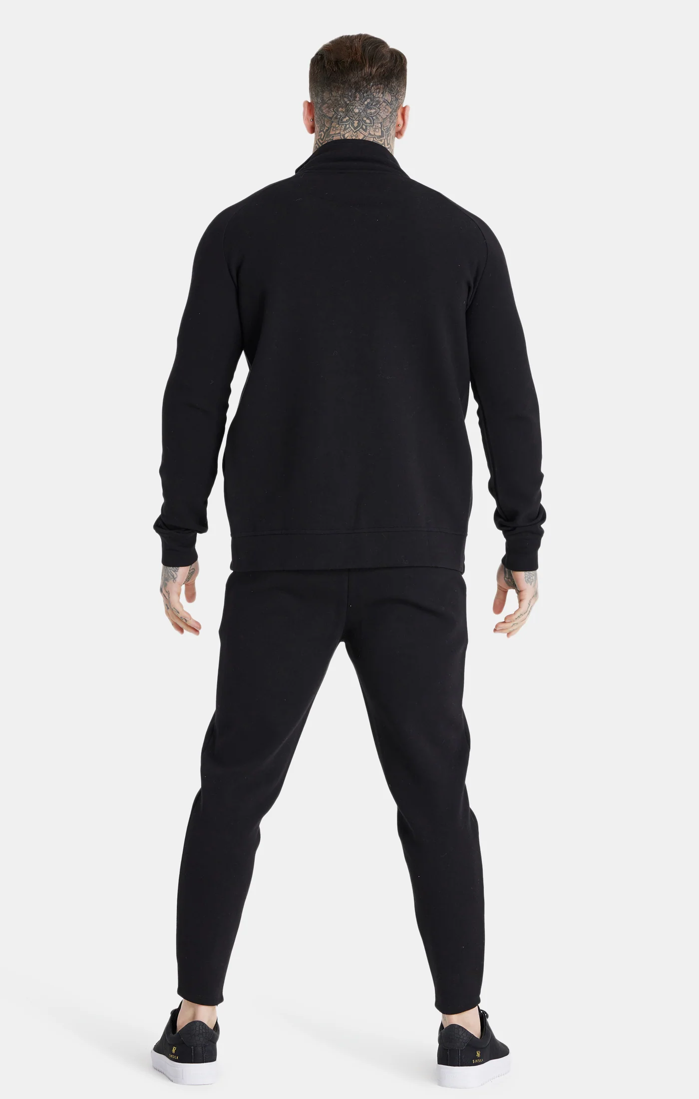Messi x SikSilk Black Funnel Zip Top - Image 5