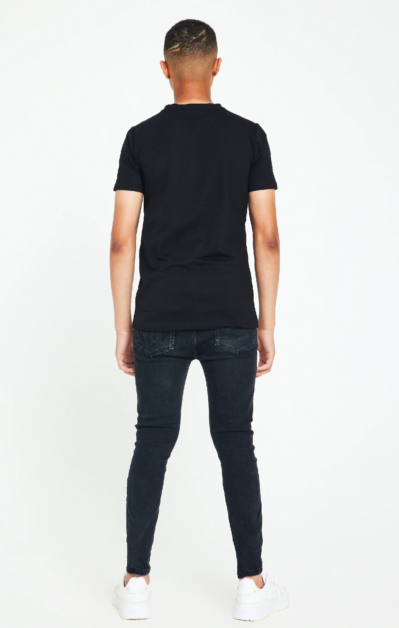 Boys Messi x SikSilk Black Graphic T-Shirt - Image 5