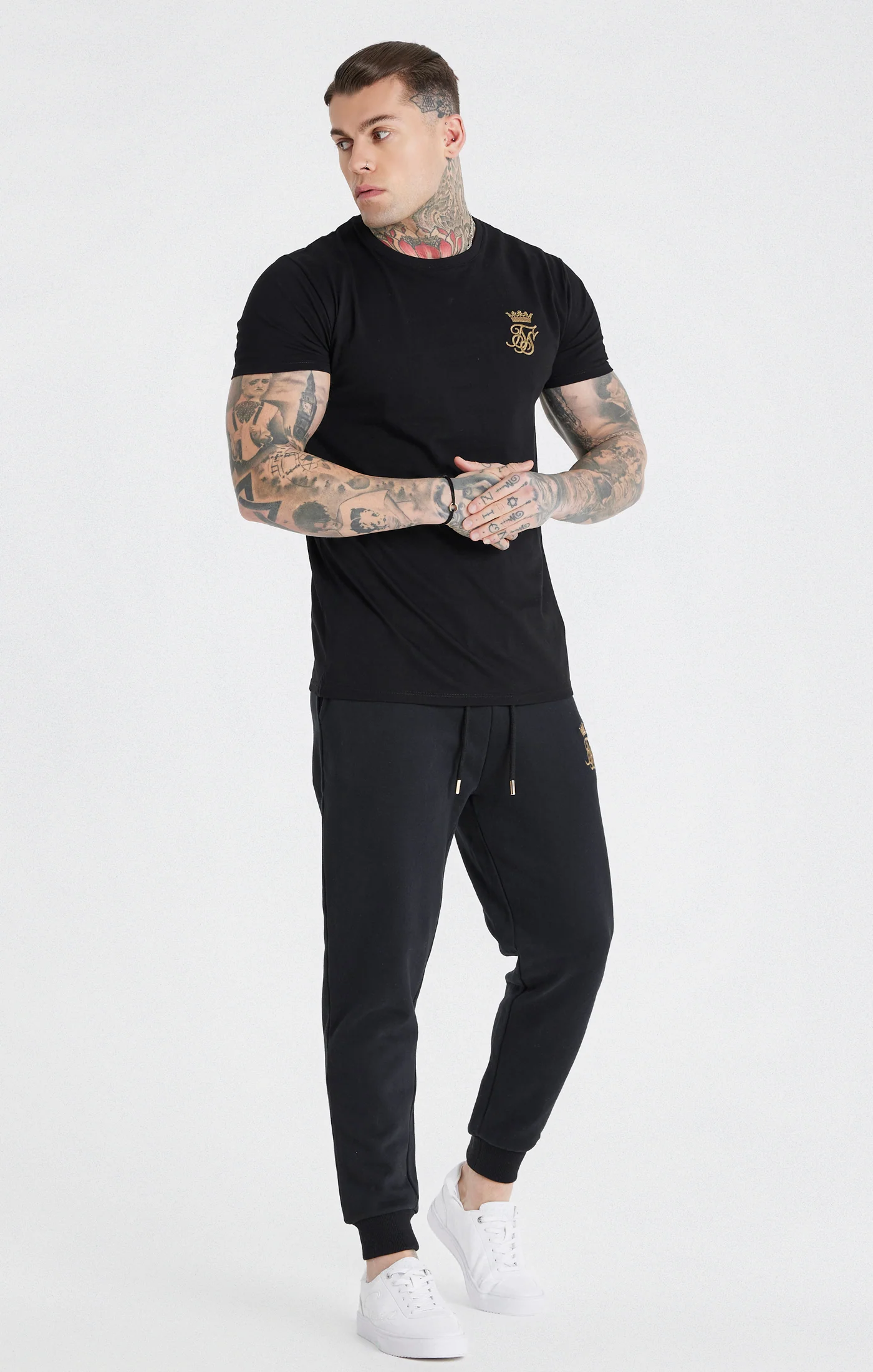 Messi x SikSilk Black Muscle Fit T-Shirt - Image 2