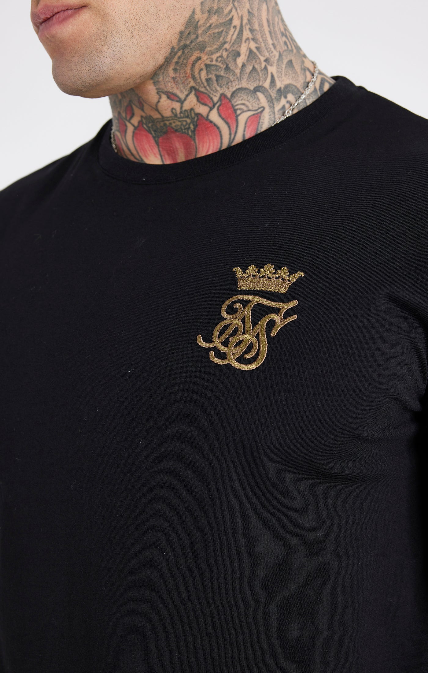 Messi x SikSilk Black Muscle Fit T-Shirt - Image 3