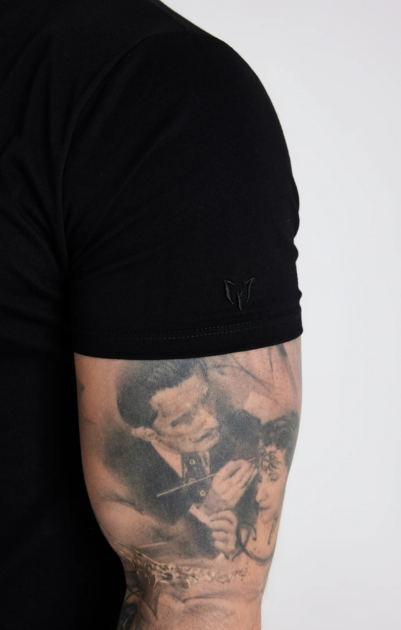 Messi x SikSilk Black Muscle Fit T-Shirt - Image 4