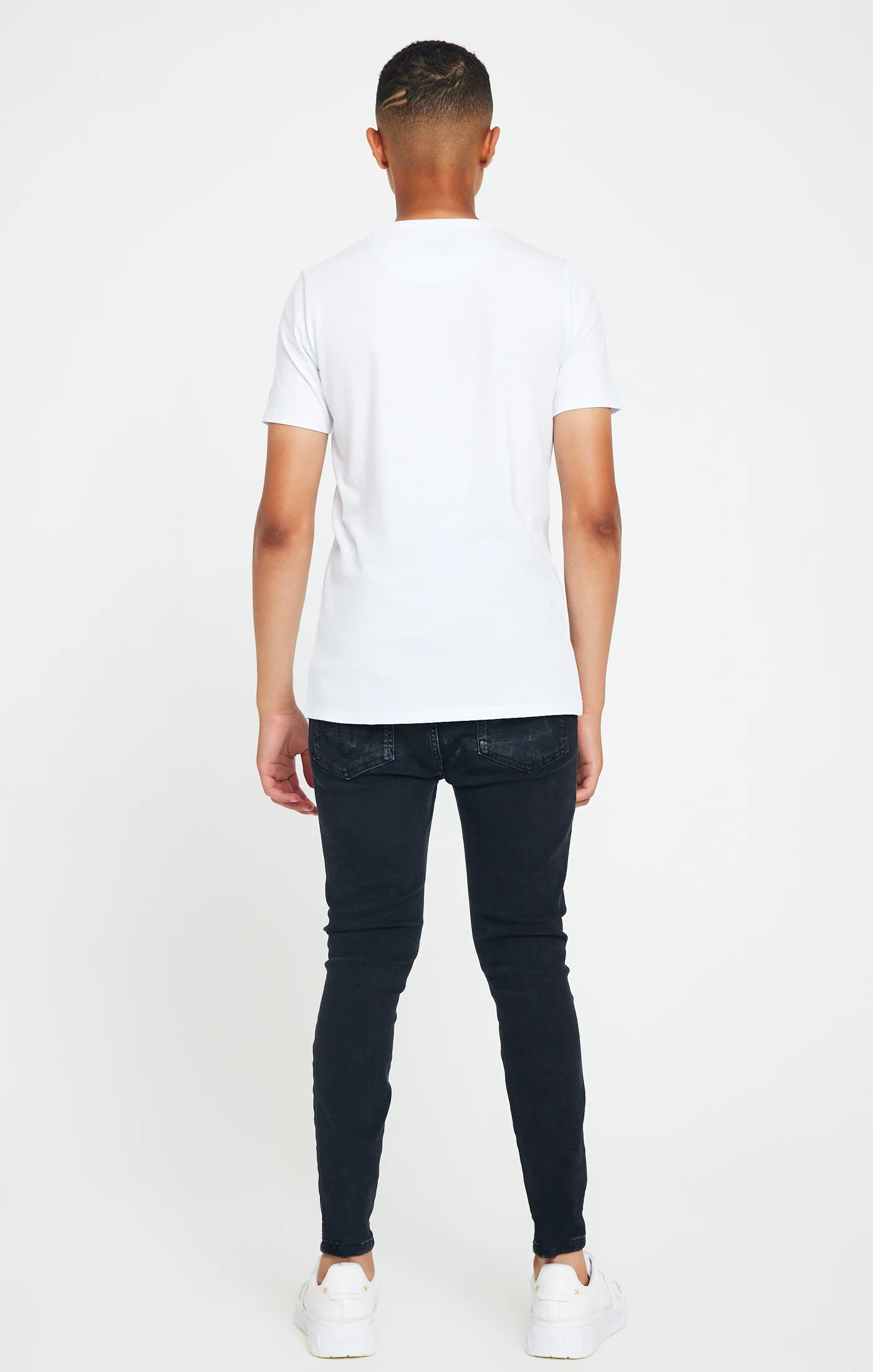 Boys Messi x SikSilk White Logo T-Shirt - Image 5
