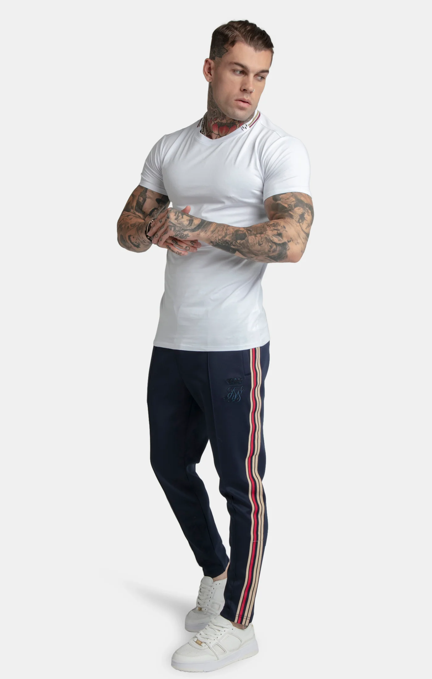 Messi x SikSilk White Muscle Fit T-Shirt - Image 2