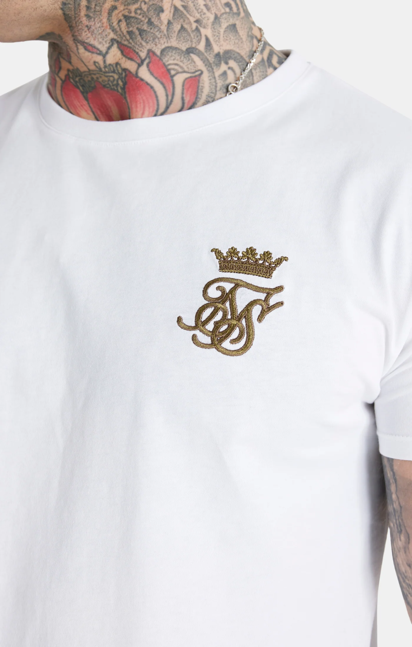 Messi x SikSilk White Muscle Fit T-Shirt - Image 2