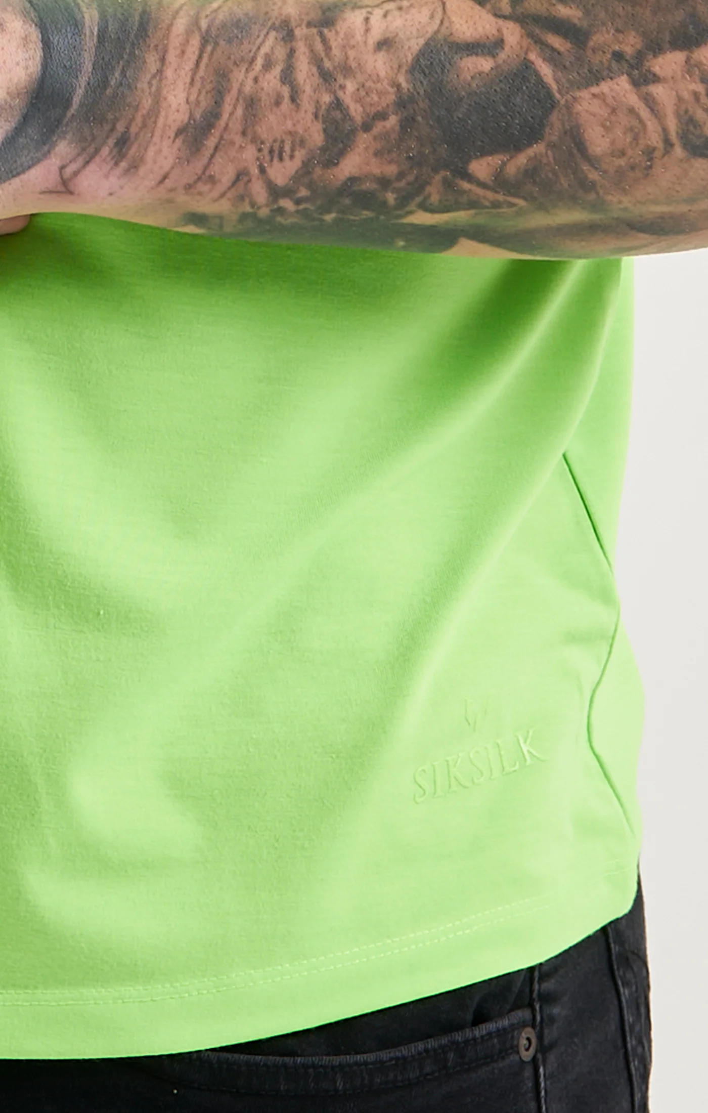 Messi x SikSilk Green High Neck T-Shirt - Image 2