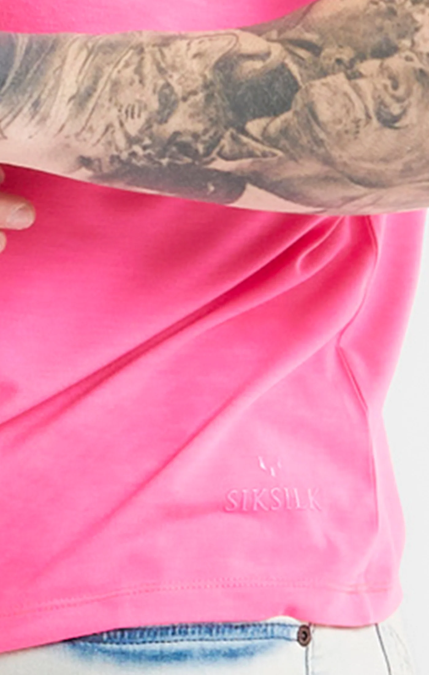 Messi x SikSilk Pink High Neck T-Shirt - Image 2