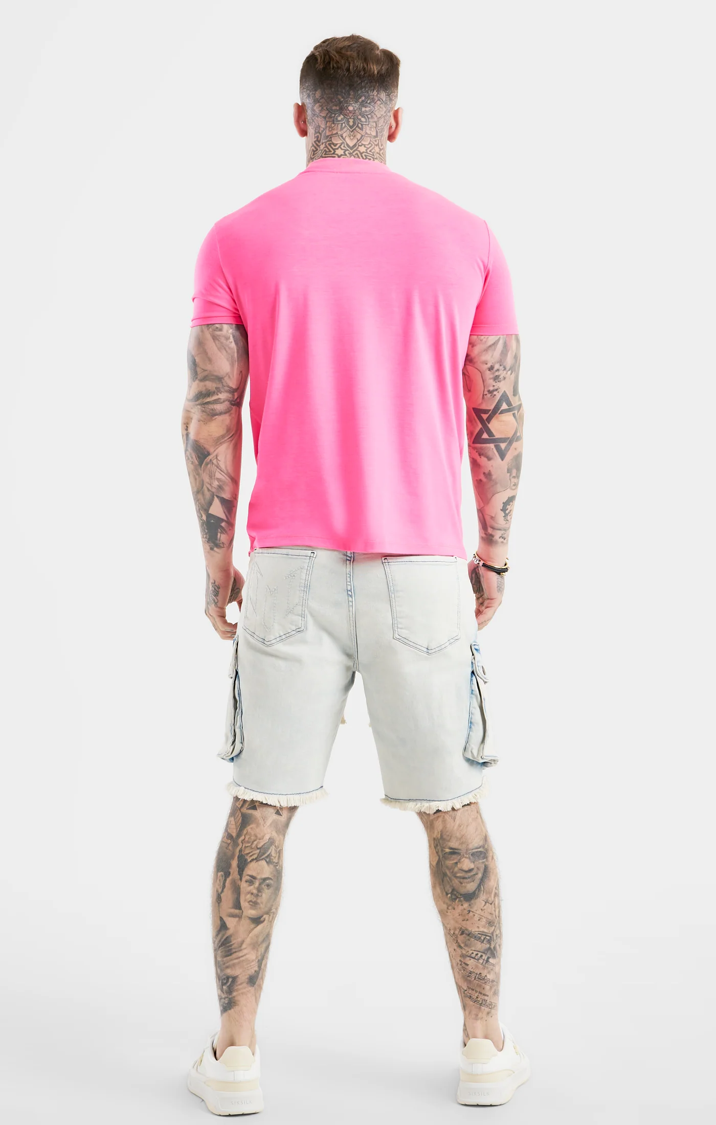 Messi x SikSilk Pink High Neck T-Shirt - Image 6