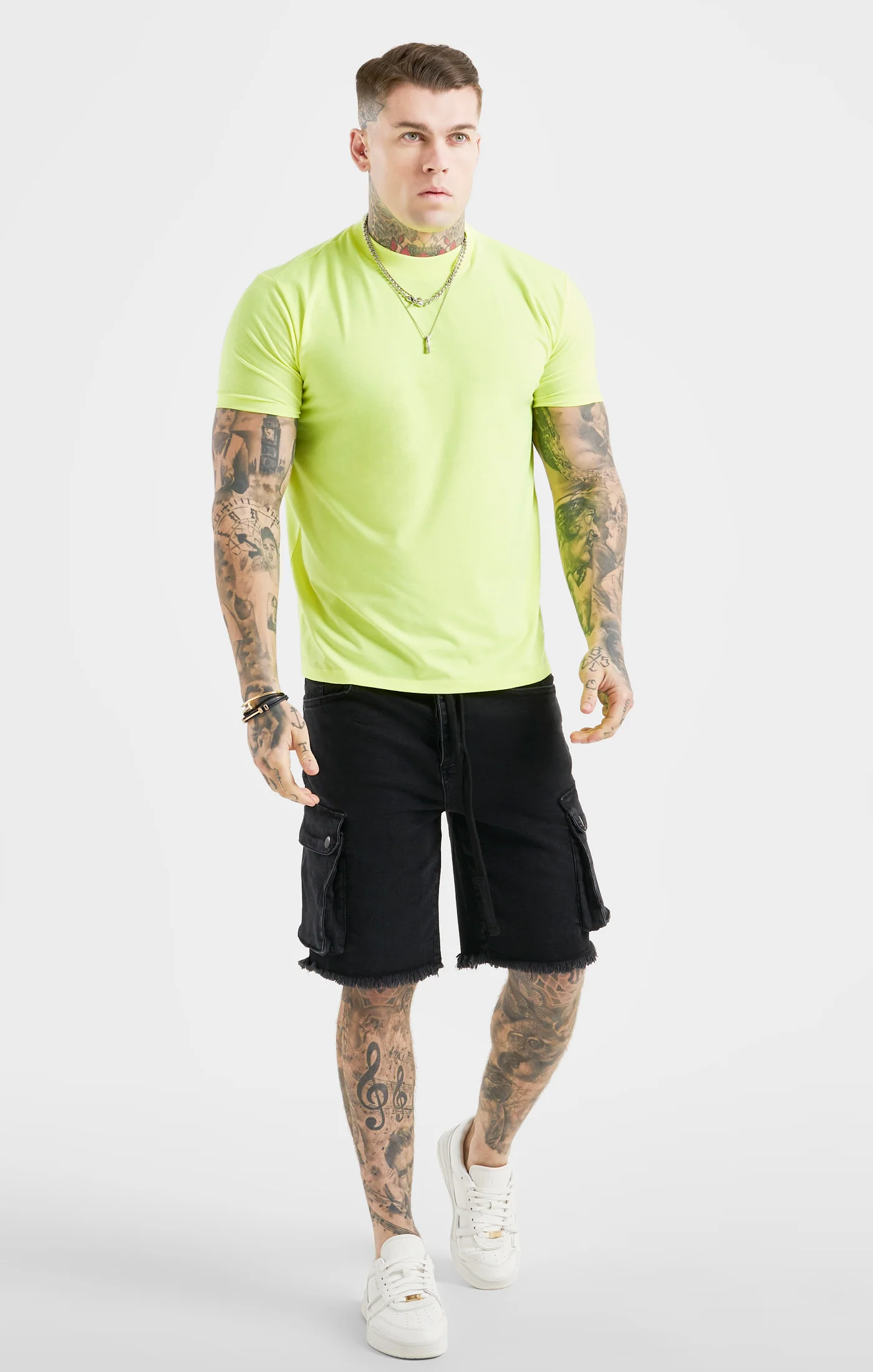 Messi x SikSilk Yellow High Neck T-Shirt - Image 3