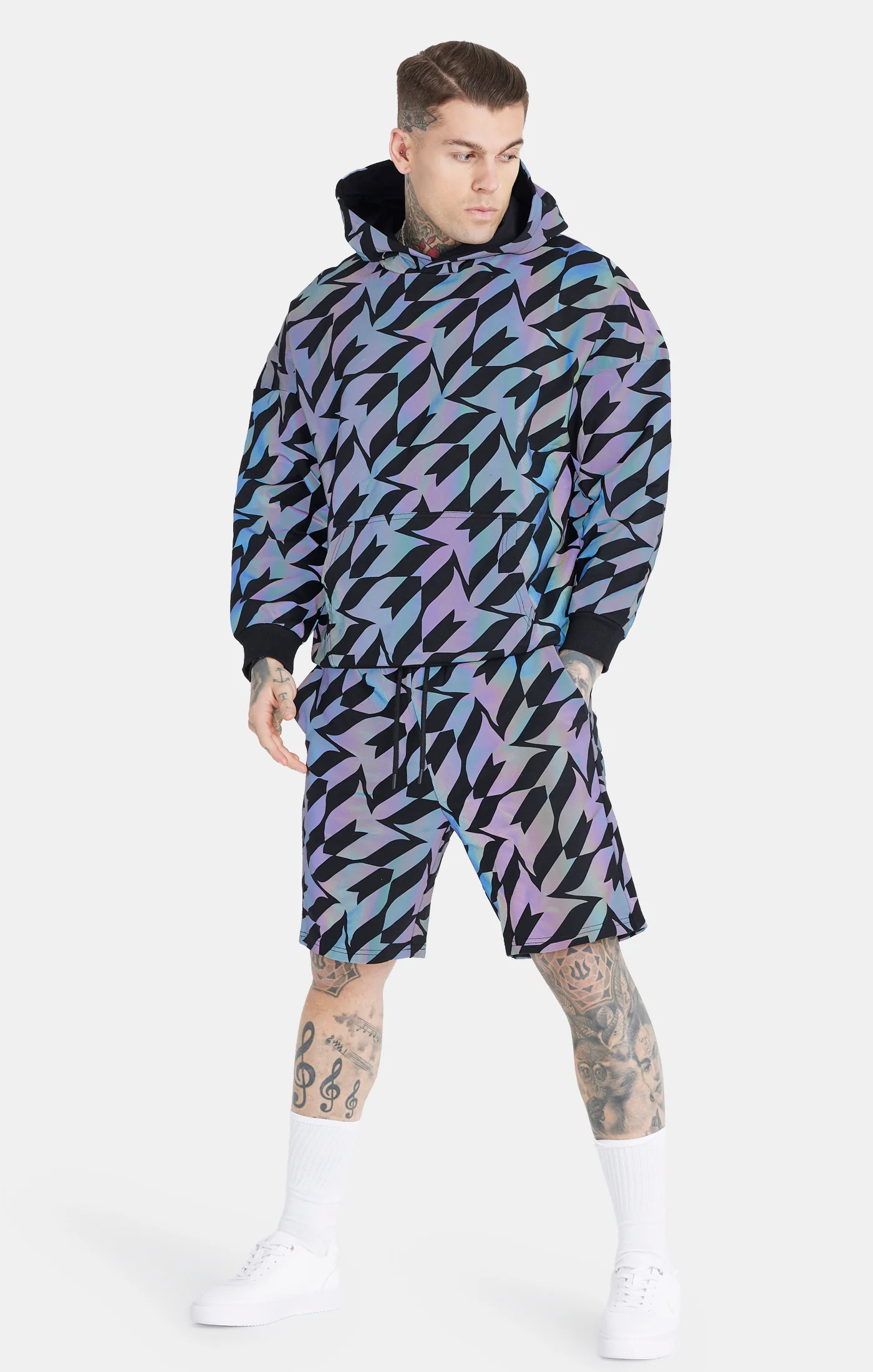 Messi x SikSilk Black Iridescent Hoodie - Image 2