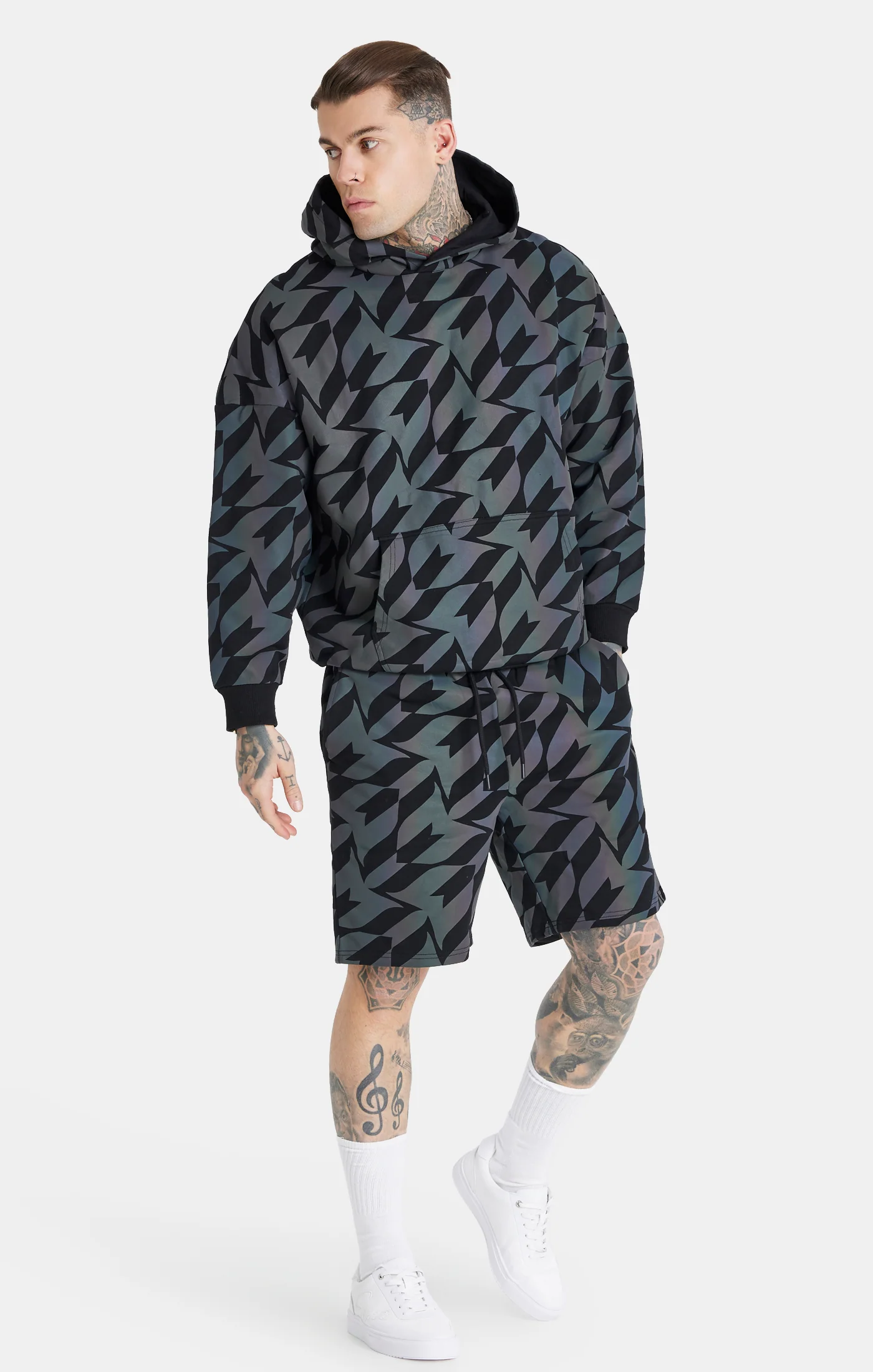 Messi x SikSilk Black Iridescent Hoodie - Image 3