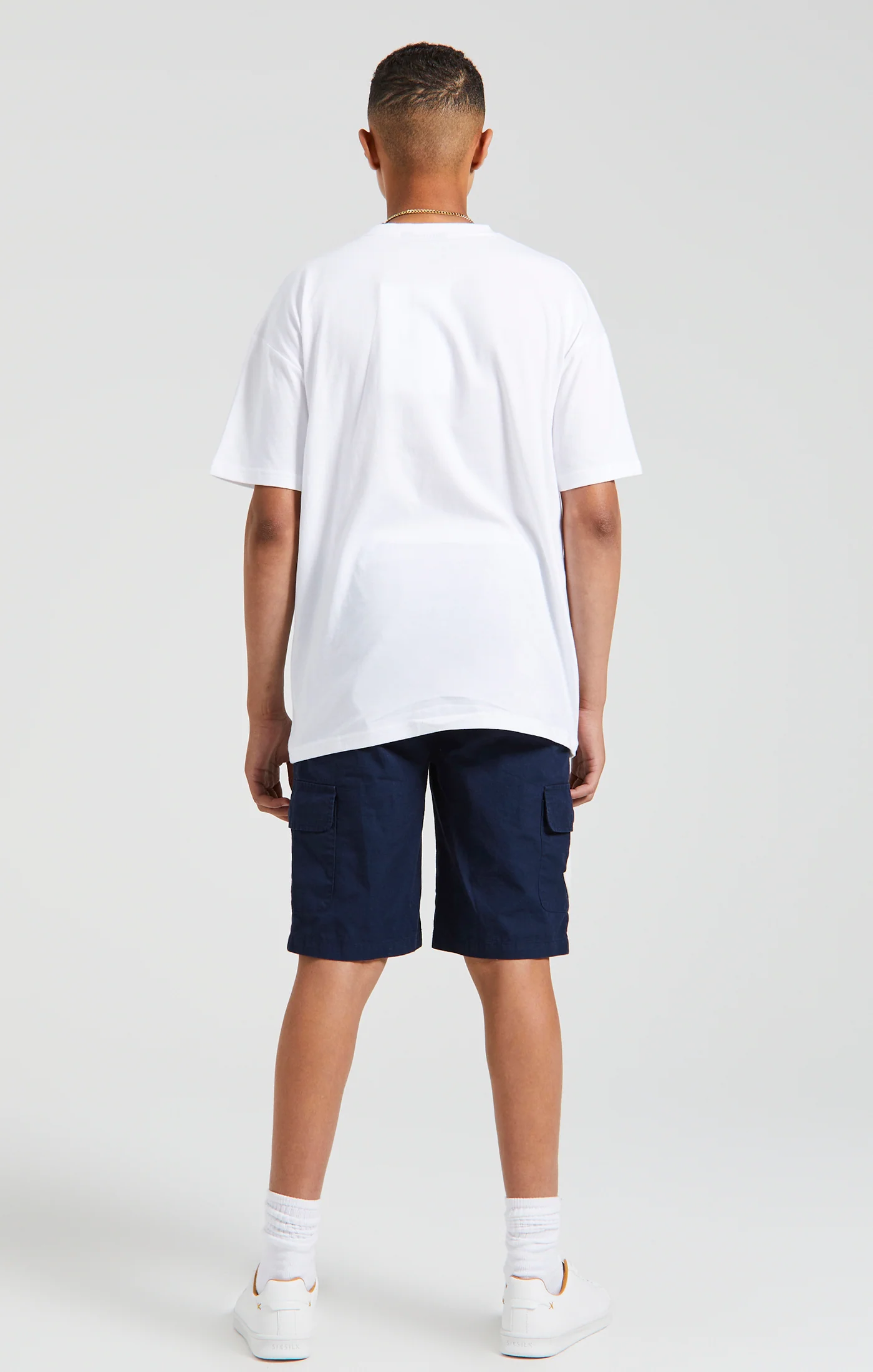 Boys Messi x SikSilk Ecru Lion Graphic Oversized T-Shirt - Image 7