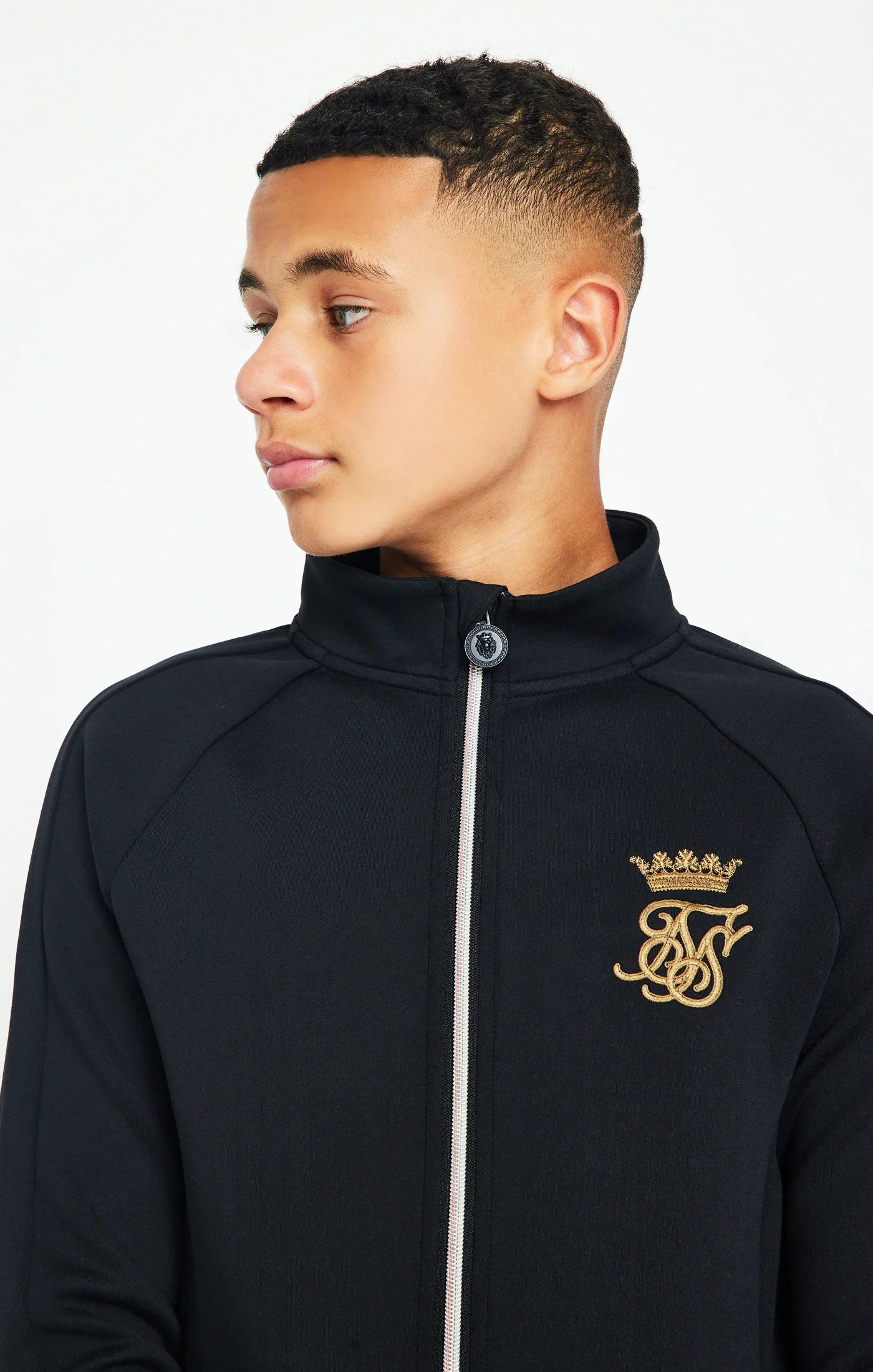Messi X SikSilk Lion Zip Top - Black - Image 3