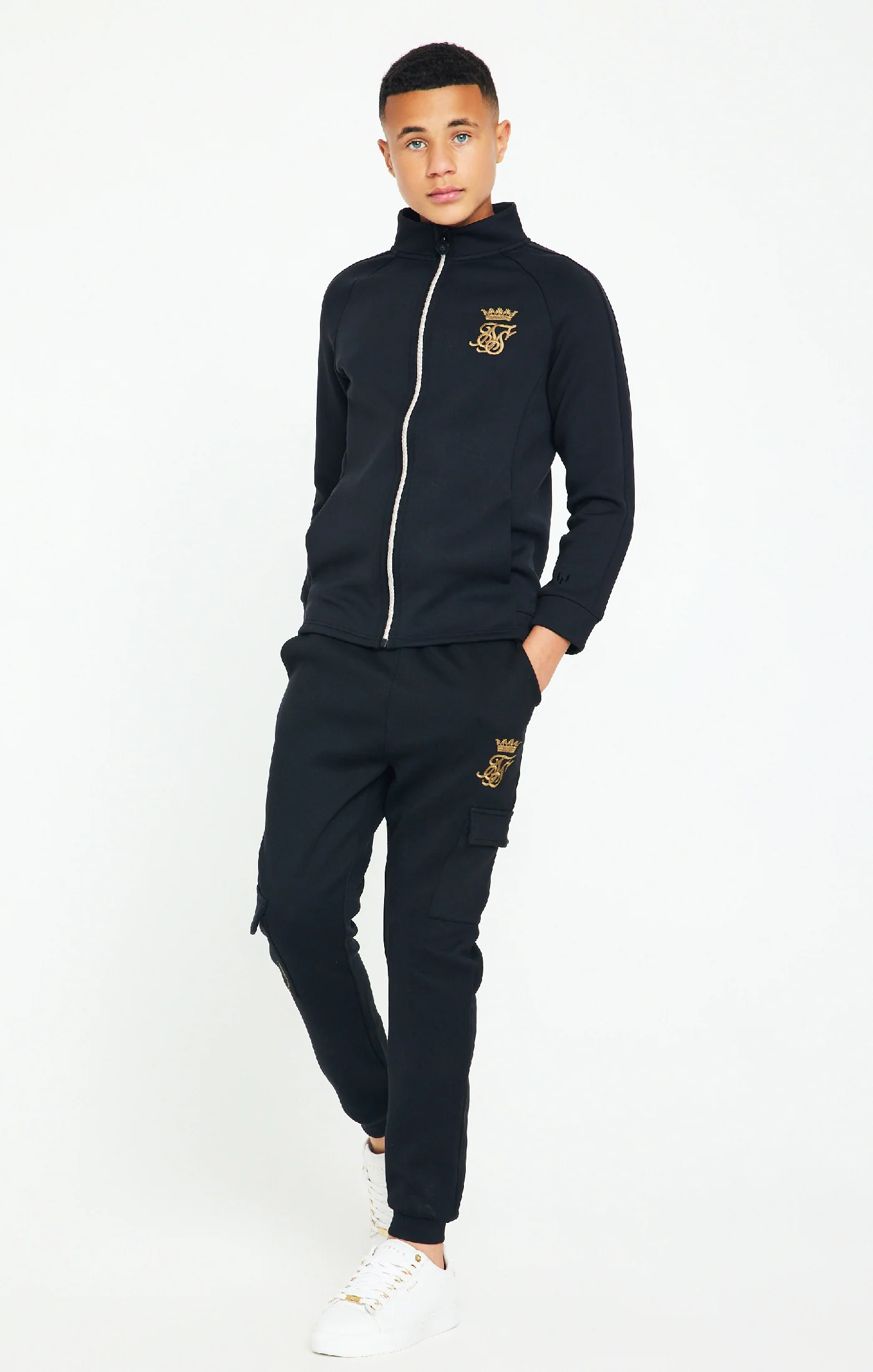 Messi X SikSilk Lion Zip Top - Black - Image 4
